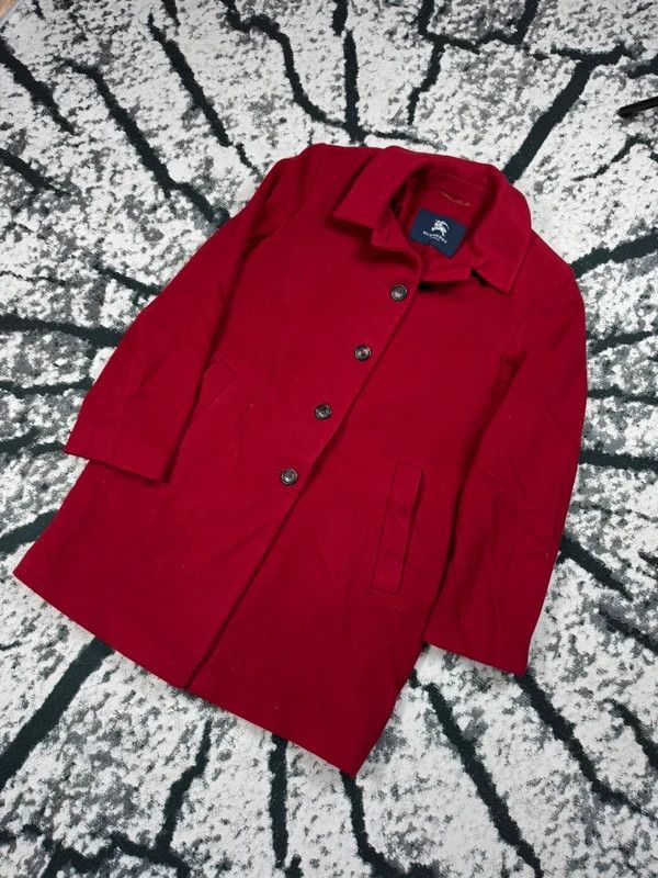 Burberry Burberry Red Wool Cashmere Coat 36 S Size S / US 4 / IT 40 - 2 Thumbnail
