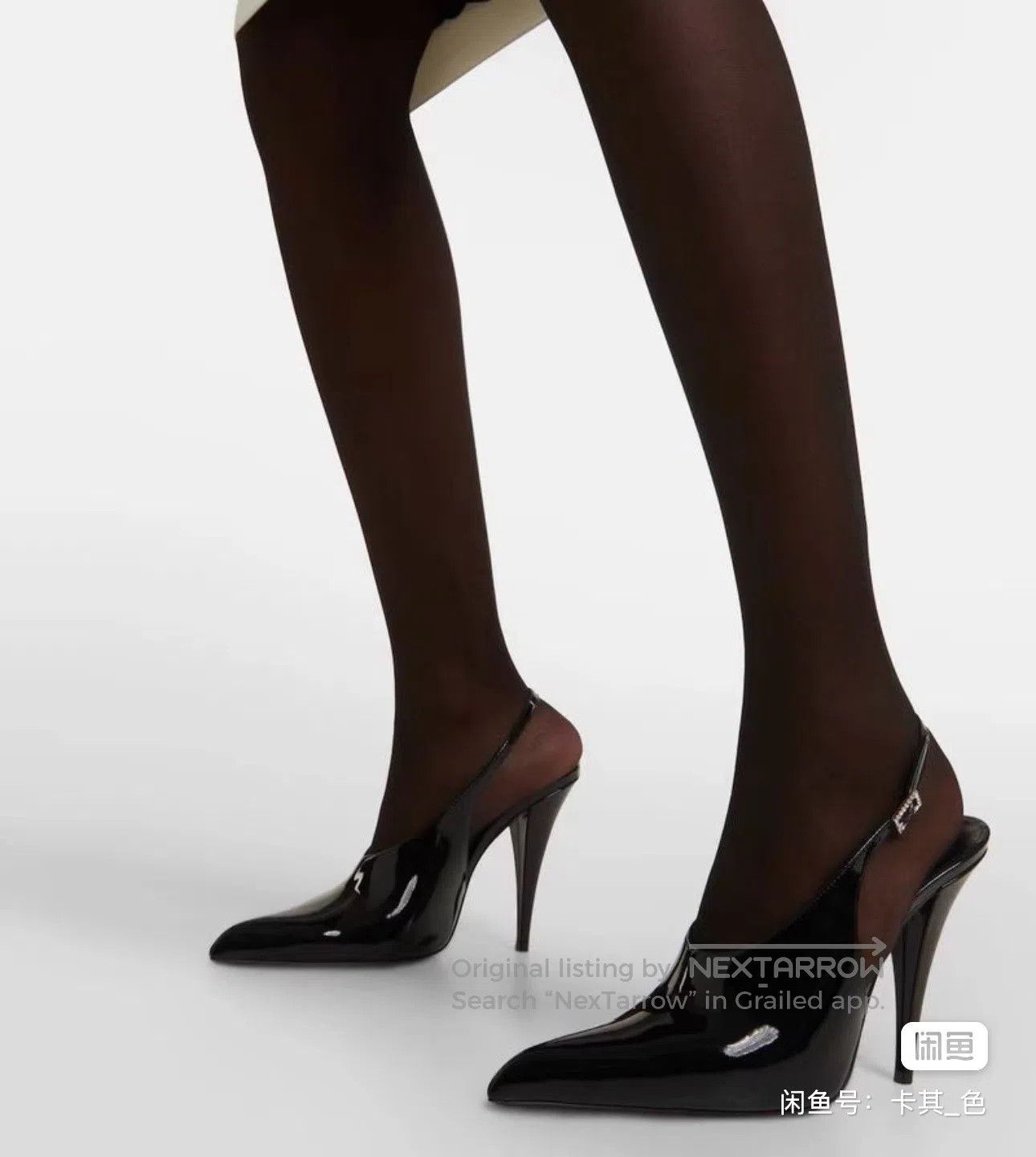 Saint Laurent Paris Saint Laurent Paris Crystal Lacquer Pointed Toe High Heels Size US 6.5 / IT 36.5 - 2 Thumbnail