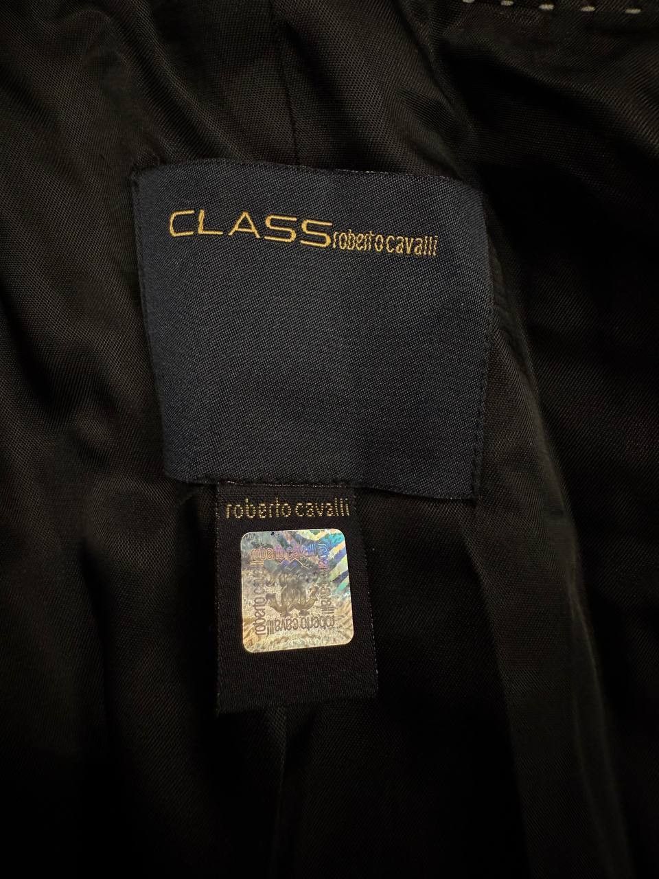 Roberto Cavalli Roberto Cavalli Class Mens Black Blazer Size 40R - 6 Thumbnail