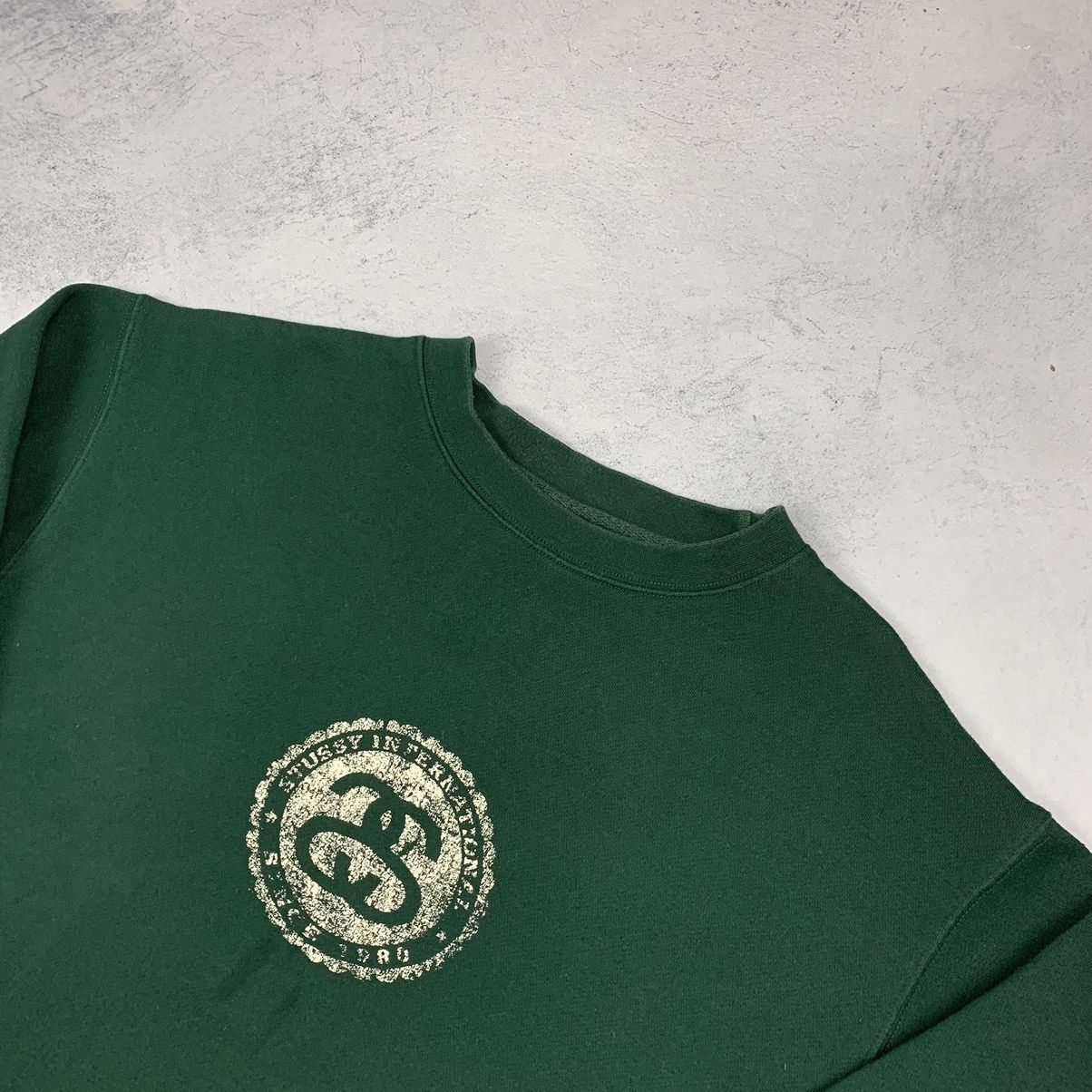Stussy 🎱 Vintage Stussy International 1980 Sweatshirt Size M Green Size US M / EU 48-50 / 2 - 3 Thumbnail