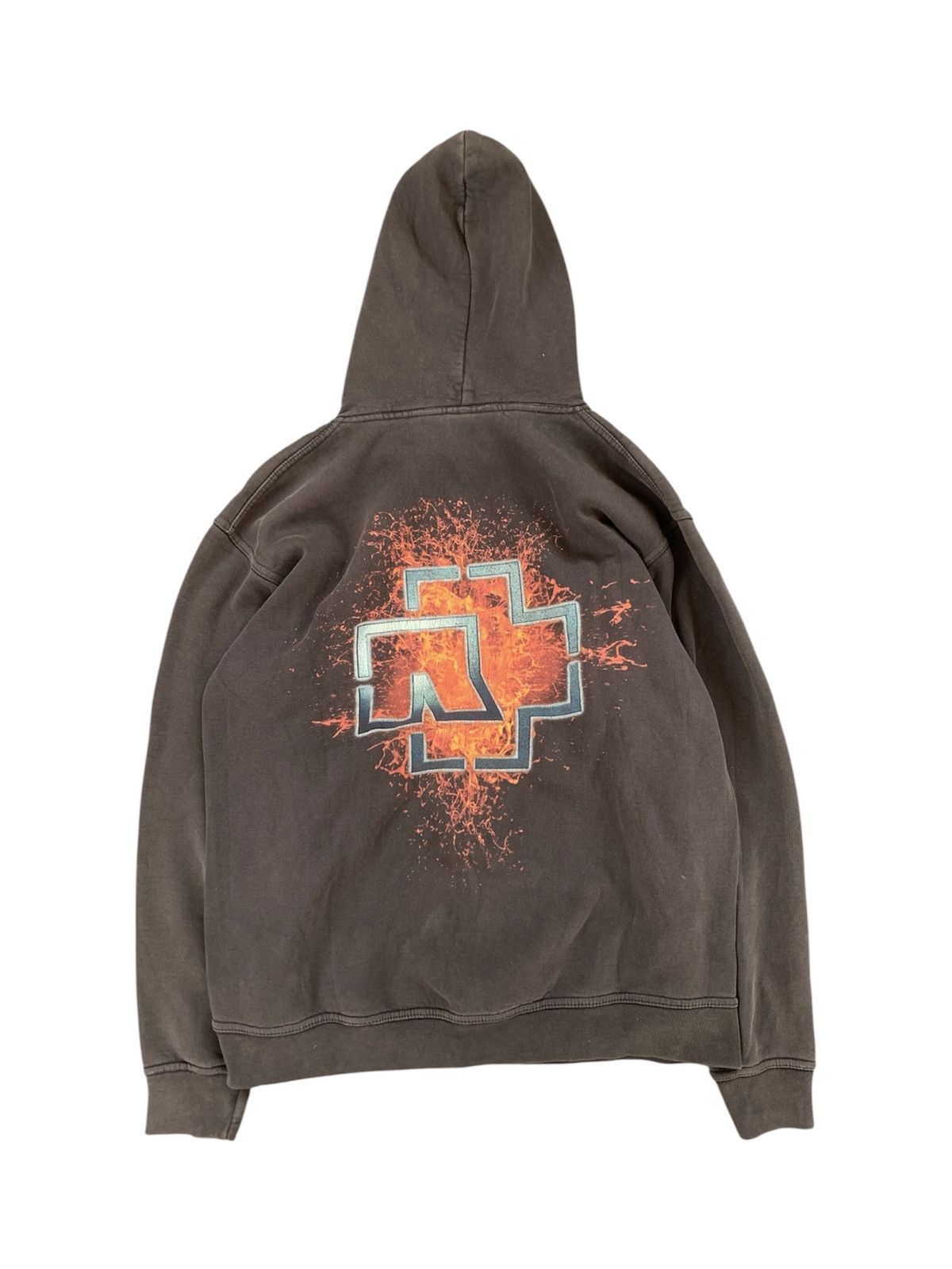 Vintage Vintage Faded Rammstein Hoodie Size US L / EU 52-54 / 3 - 3 Thumbnail