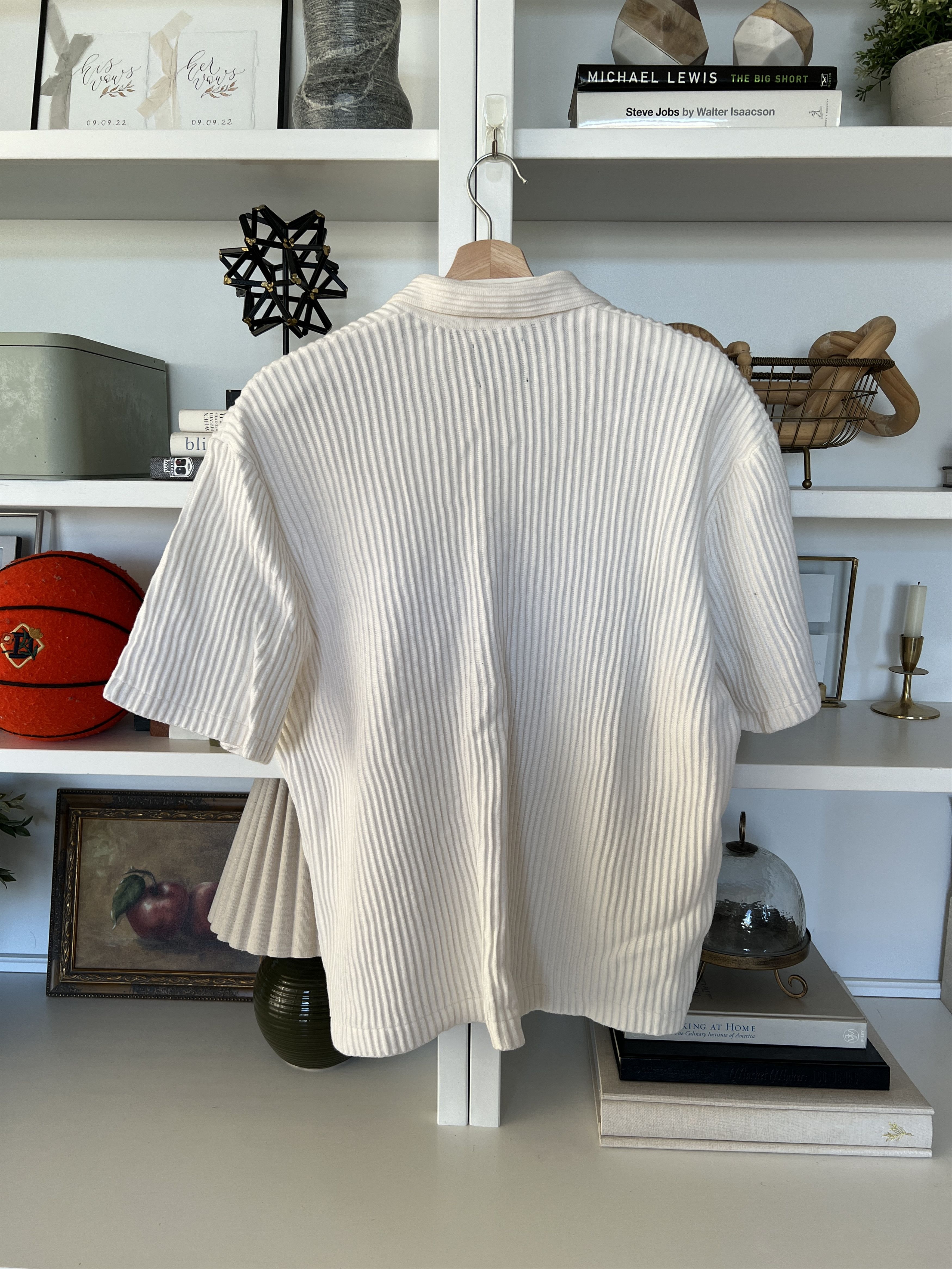 Abercrombie & Fitch × Issey Miyake Plisse Johnny Collar Sweater Polo Size US XXL / EU 58 / 5 - 3 Thumbnail