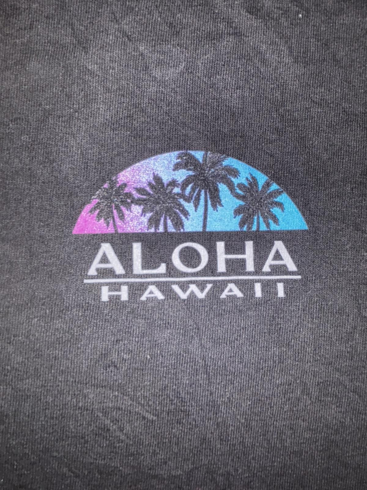 Designer Vintage Aloha Hawaii Graphic Tee - Black Size US M / EU 48-50 / 2 - 2 Thumbnail