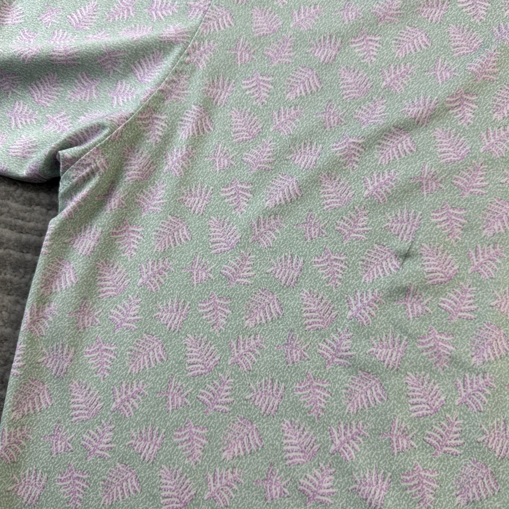 Footjoy FootJoy Polo Shirt Mens XL Green All Over Floral Print Golf Performance Short Sleeve Shirt Regular Fit Size US XL / EU 56 / 4 - 5 Thumbnail