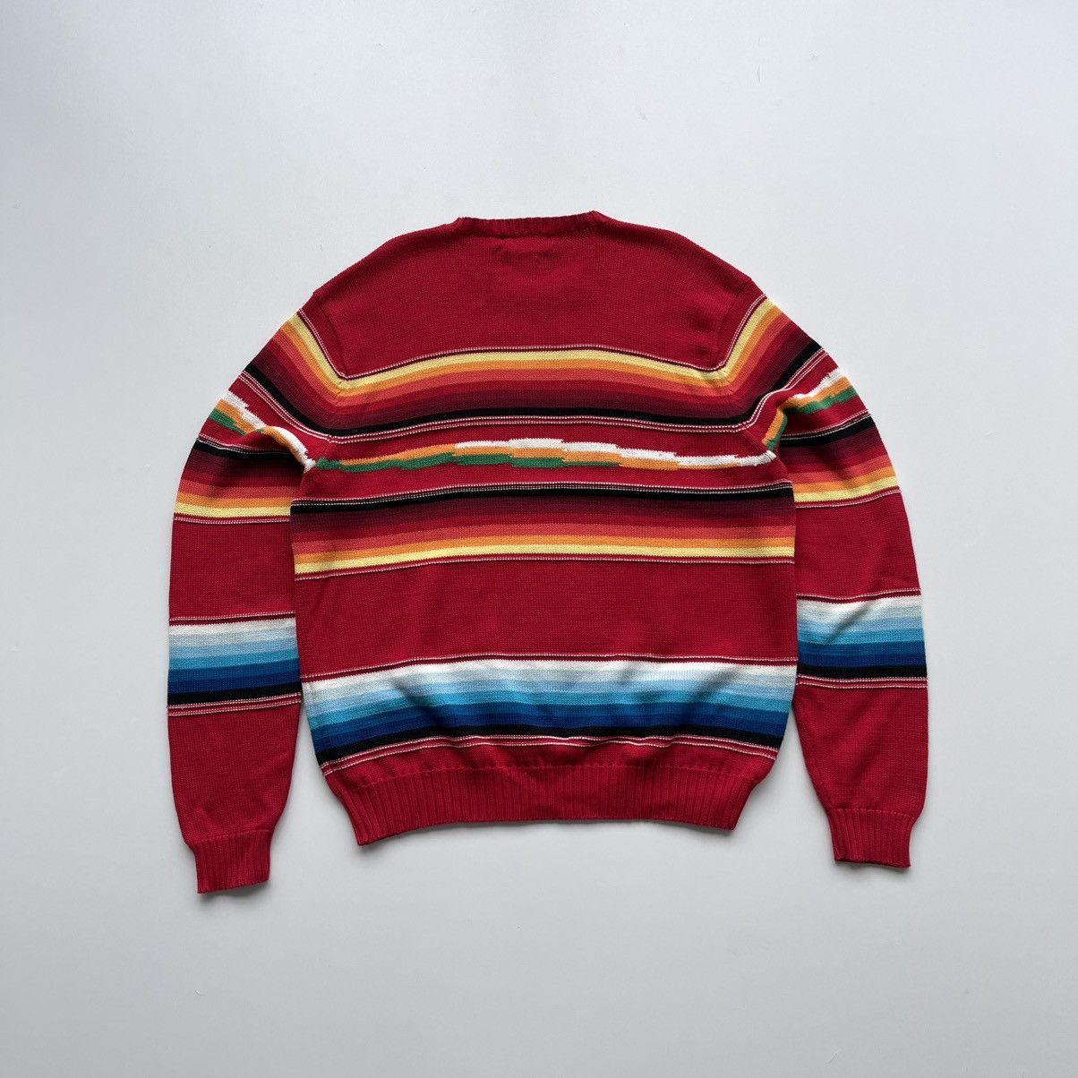 Polo Ralph Lauren × Ralph Lauren × Vintage Polo Ralph Lauren Vintage Southwestern Cotton Knit Sweater Size US XL / EU 56 / 4 - 3 Thumbnail