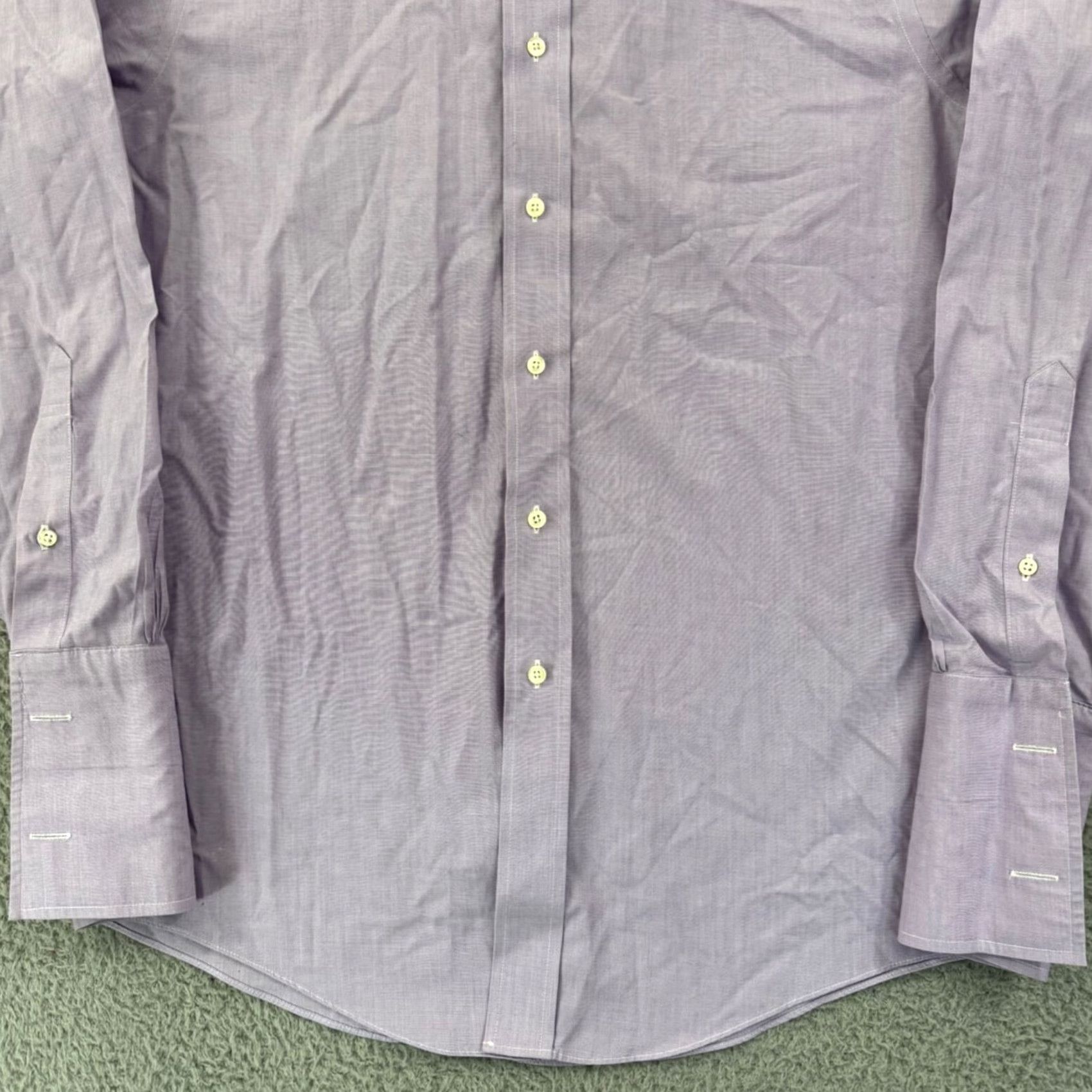 Brooks Brothers Brooks Brothers Shirt Men Medium Oxford Non Iron Supima Barrel Cuff Classic blue long sleeve button-up dress shirt Size US M / EU 48-50 / 2 - 2 Thumbnail