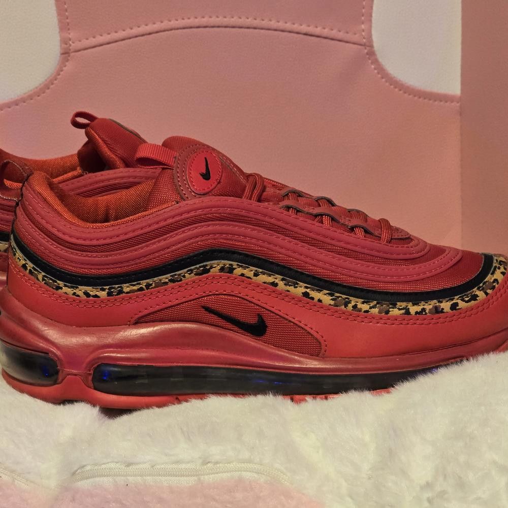 Nike Nike Women's Red Air Max 97 Shoes Size US 7 / IT 37 - 1 Thumbnail