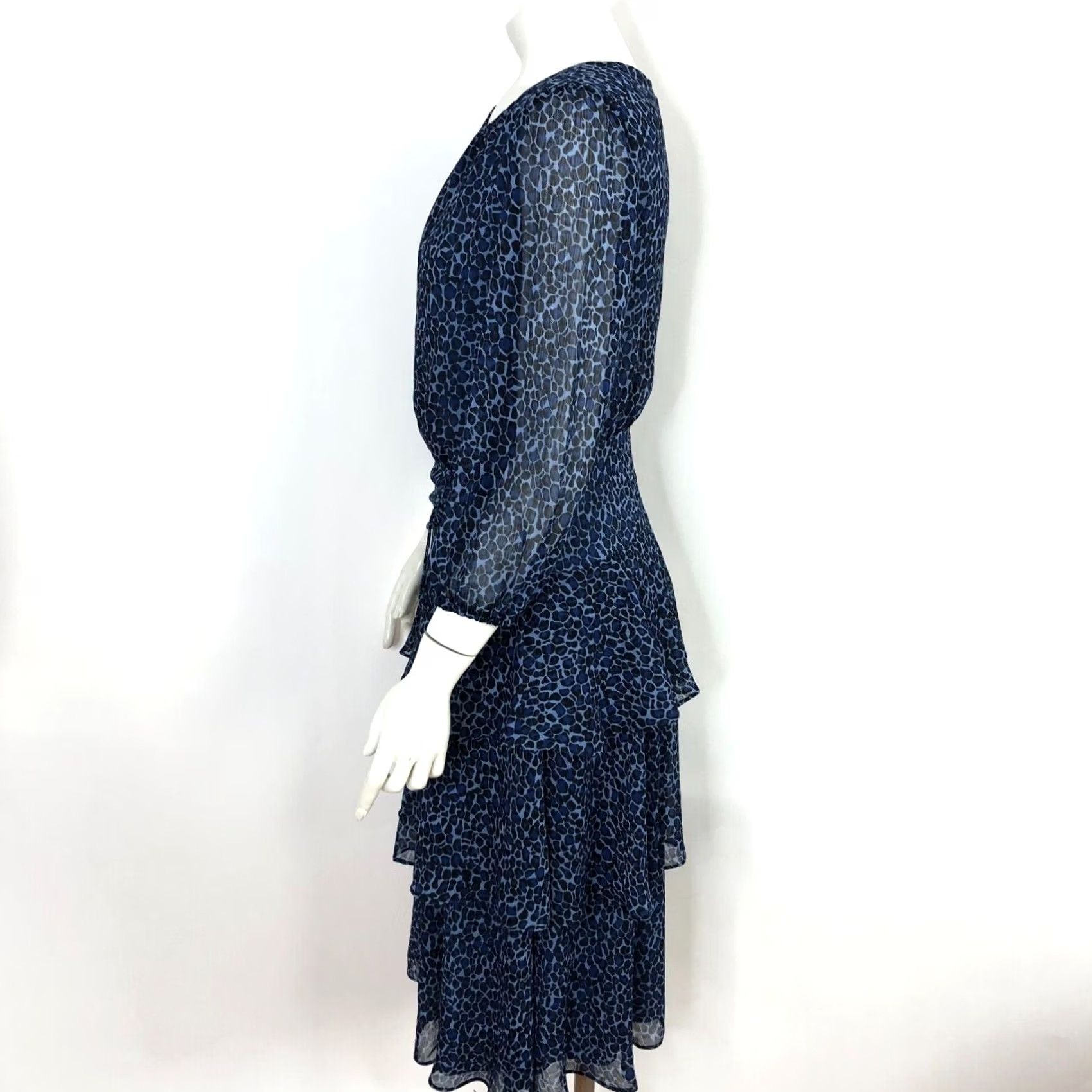 Karl Lagerfeld Karl Lagerfeld MINT Size 2 Women's Tiered Layered Ruffle Full Length Dress Blue Size XS / US 0-2 / IT 36-38 - 5 Thumbnail