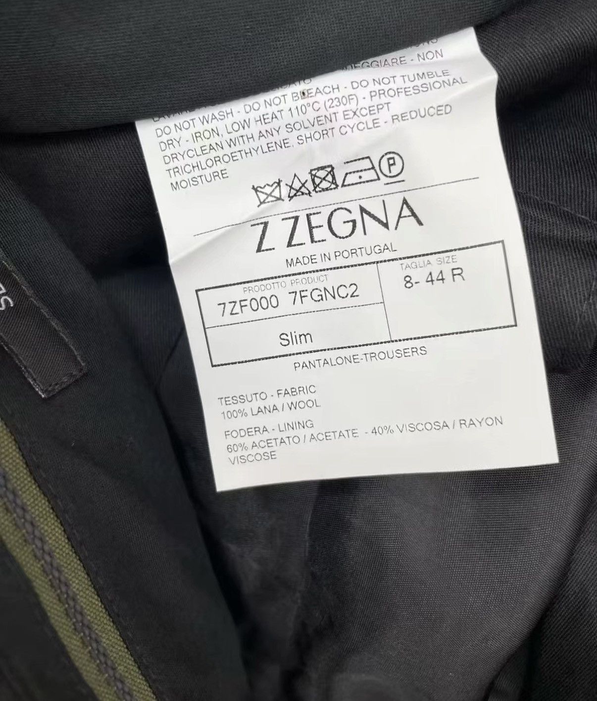 Z Zegna ZEGNA 100% Wool Casual Pants J30 Size US 32 / EU 48 - 7 Thumbnail