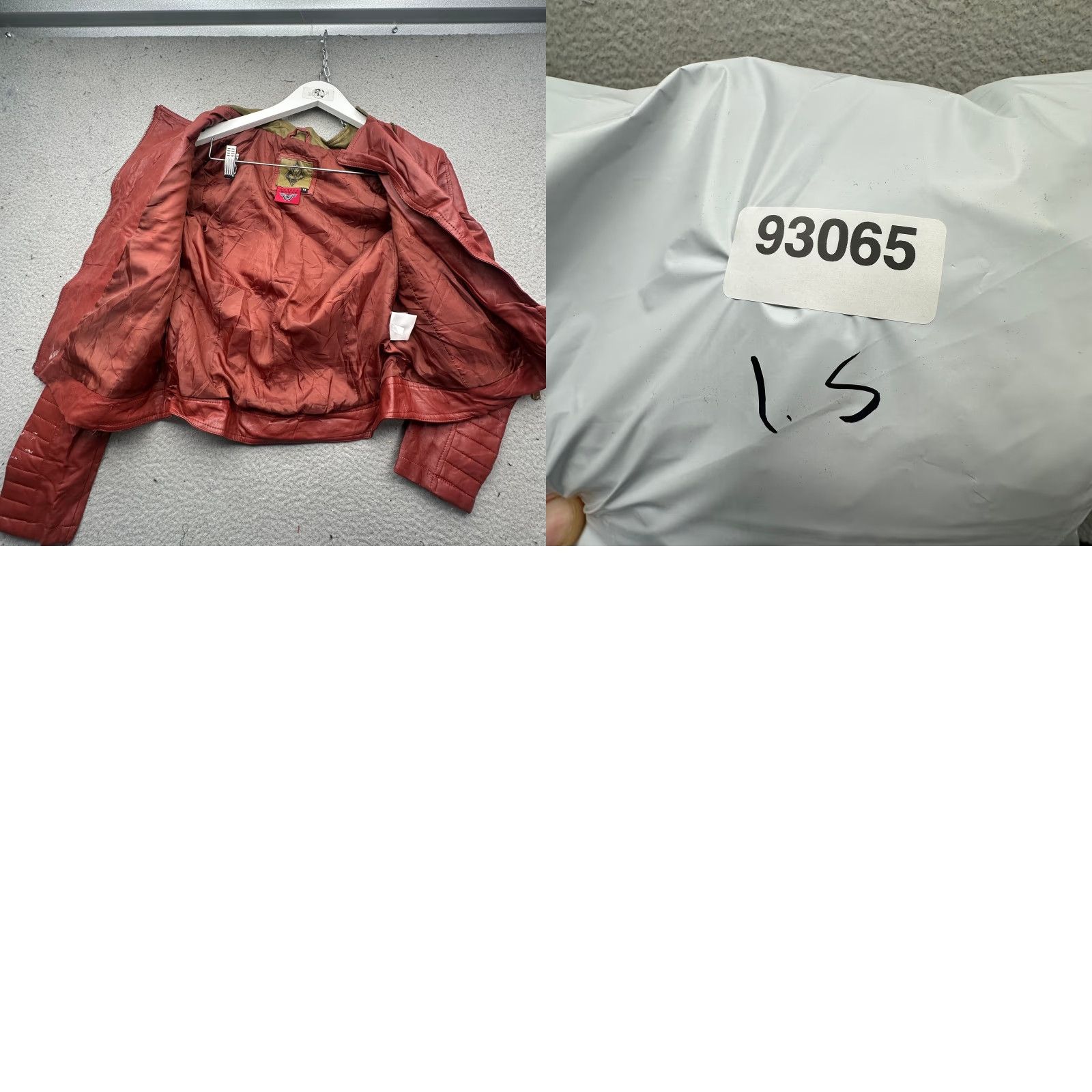 DC Comics VINTAGE Wonder Woman Robe Factory Faux Leather Moto Zip Jacket Womens Medium Red Maroon DC Comics Bomber Jacket Womens M Red Maroon Size ONE SIZE - 9 Thumbnail
