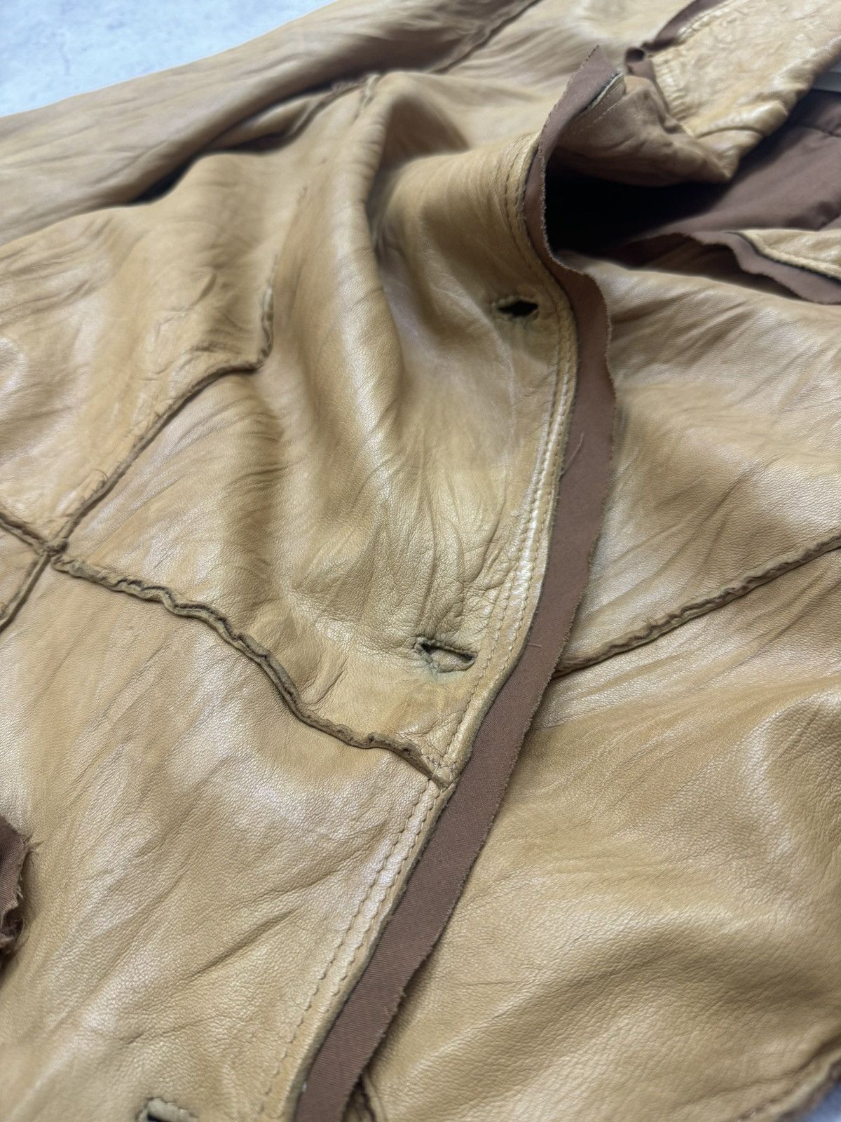 Japanese Brand Vintage Real Leather IfSixWasNine Style Long Jacket Size US M / EU 48-50 / 2 - 8 Thumbnail