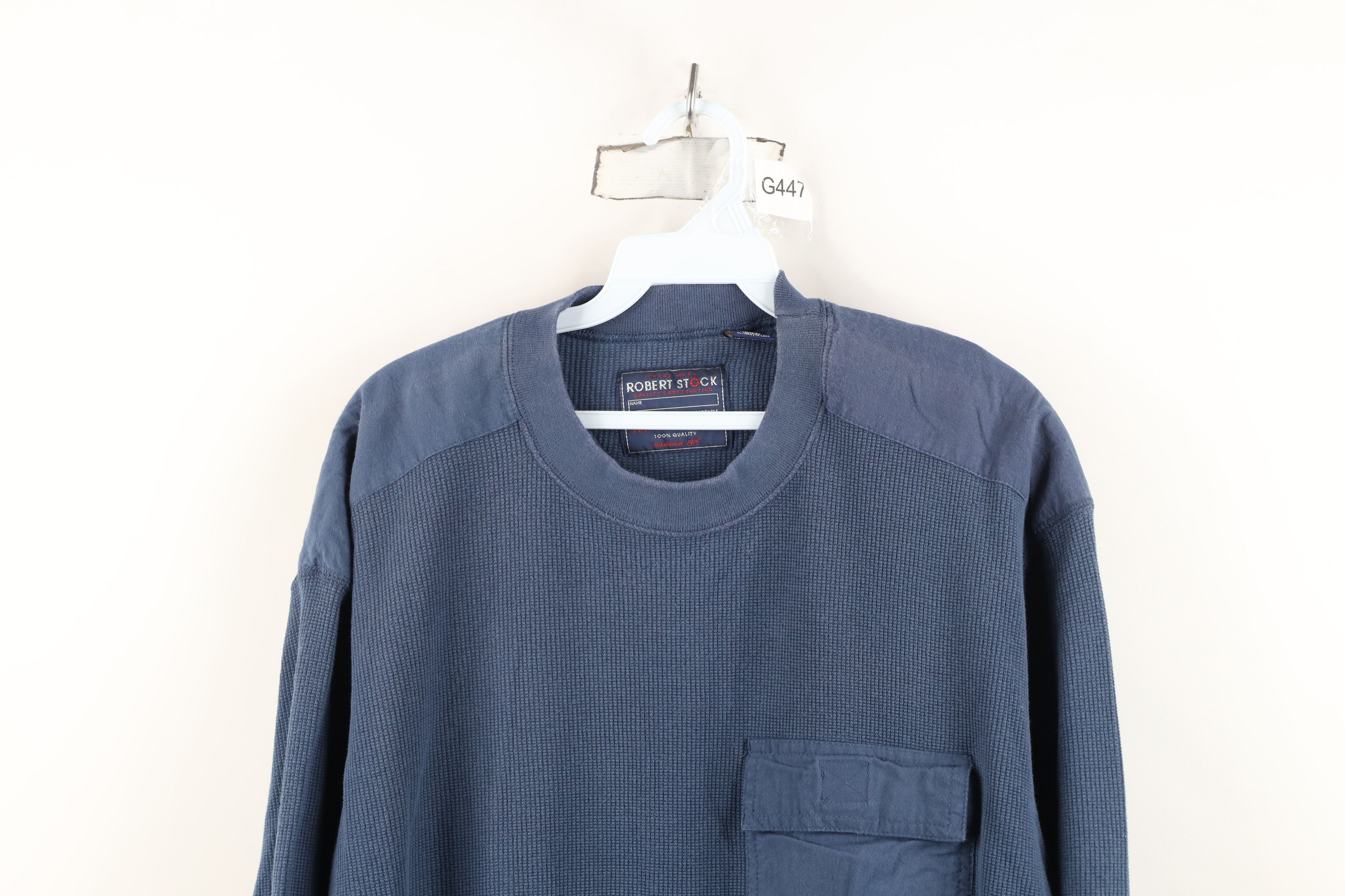 Vintage Vintage 90s Streetwear Waffle Knit Long Sleeve T-Shirt Size US M / EU 48-50 / 2 - 2 Thumbnail