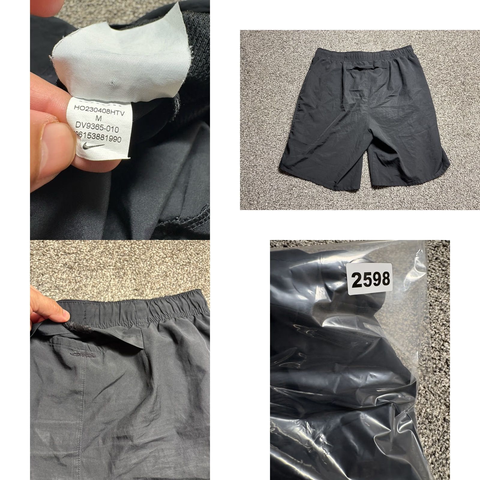 Nike Nike Shorts Mens M Black Challenger Running DV9365 Size US 31 - 8 Thumbnail