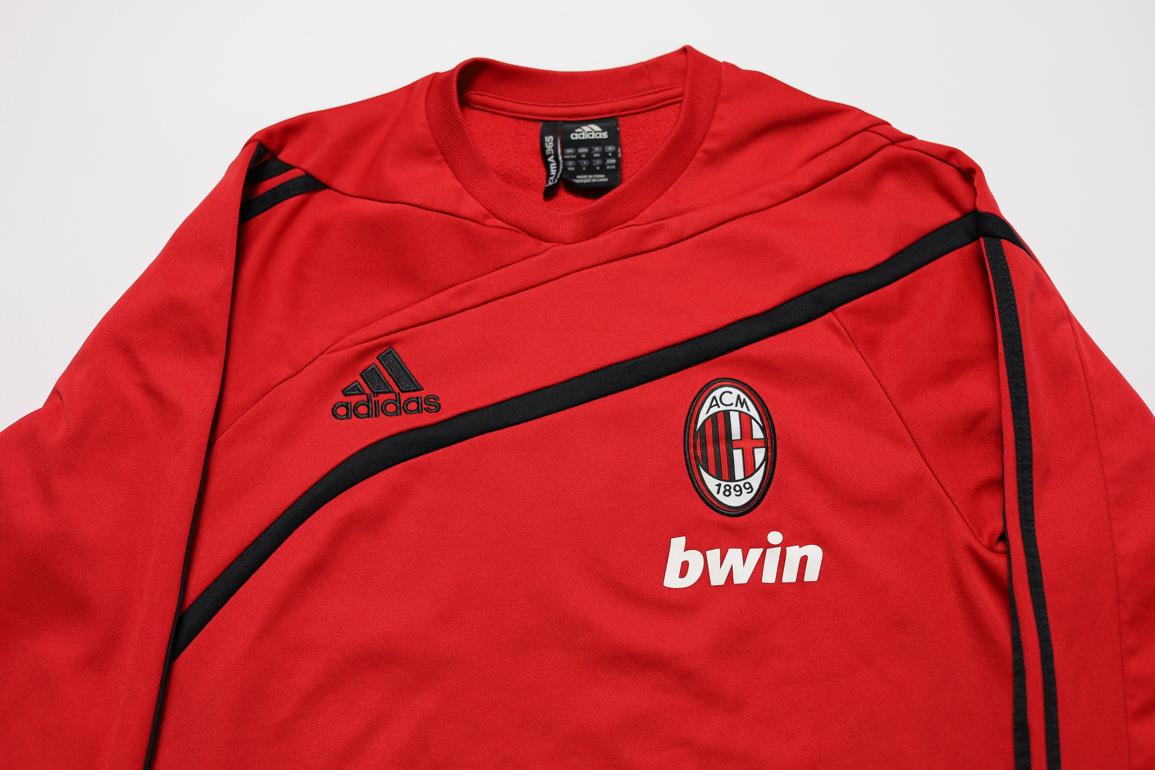 Adidas AC Milan 2009 2010 Training Sweat Top Rare Adidas Size M Size US M / EU 48-50 / 2 - 1 Thumbnail