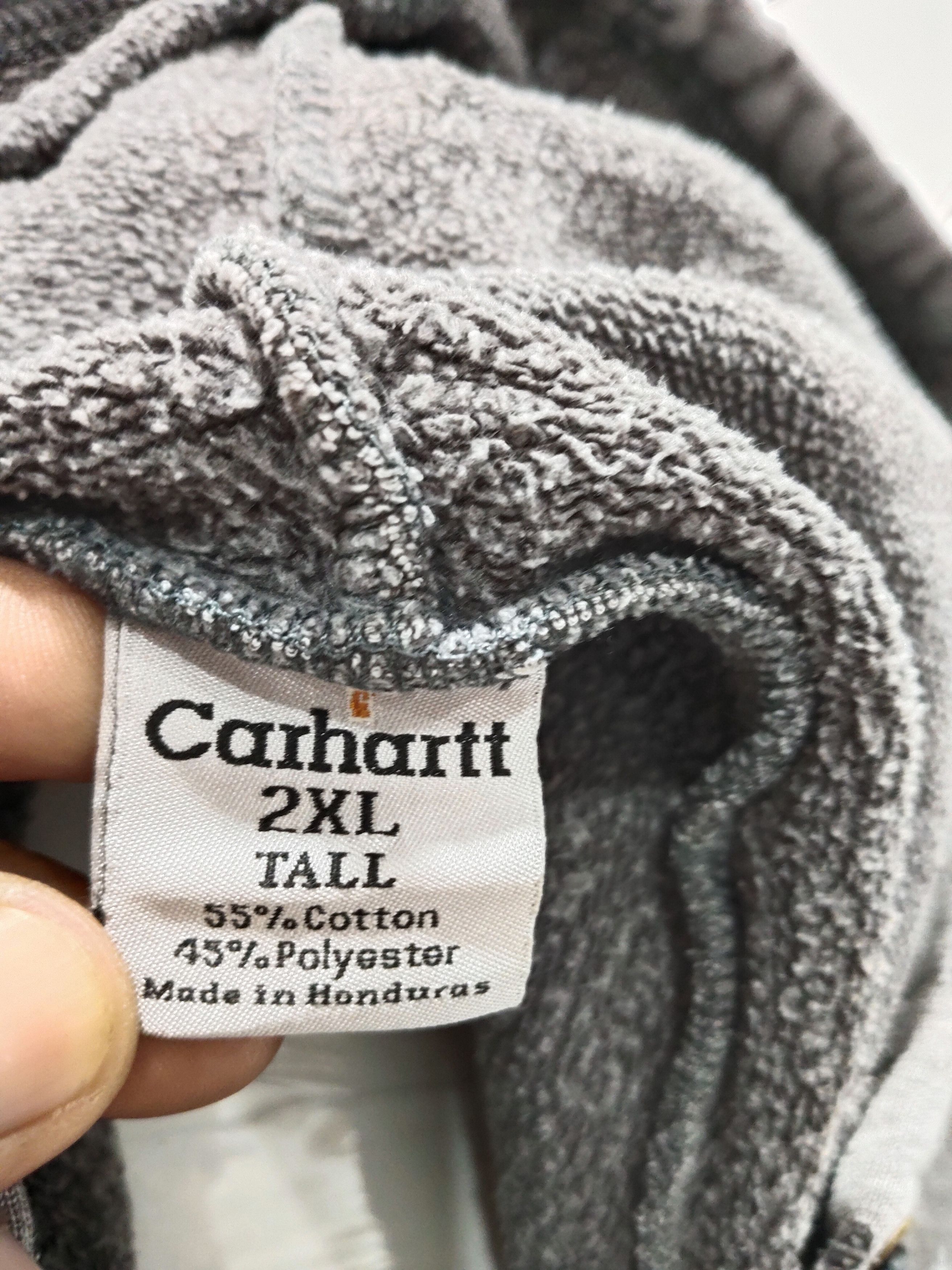 Carhartt × Vintage Vintage Carhartt Faded Distressed Hoodie Sweatshirt Size US XXL / EU 58 / 5 - 5 Thumbnail