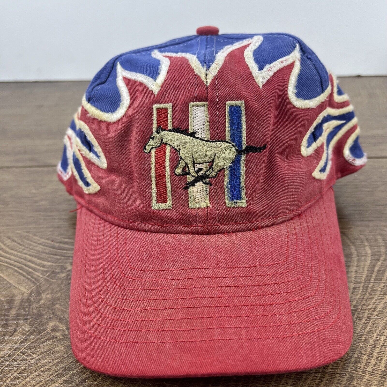 Other Mustangs Hat Randy #1 Mustang Hat Adjustable Hat Red Hat Adu Size ONE SIZE - 4 Thumbnail