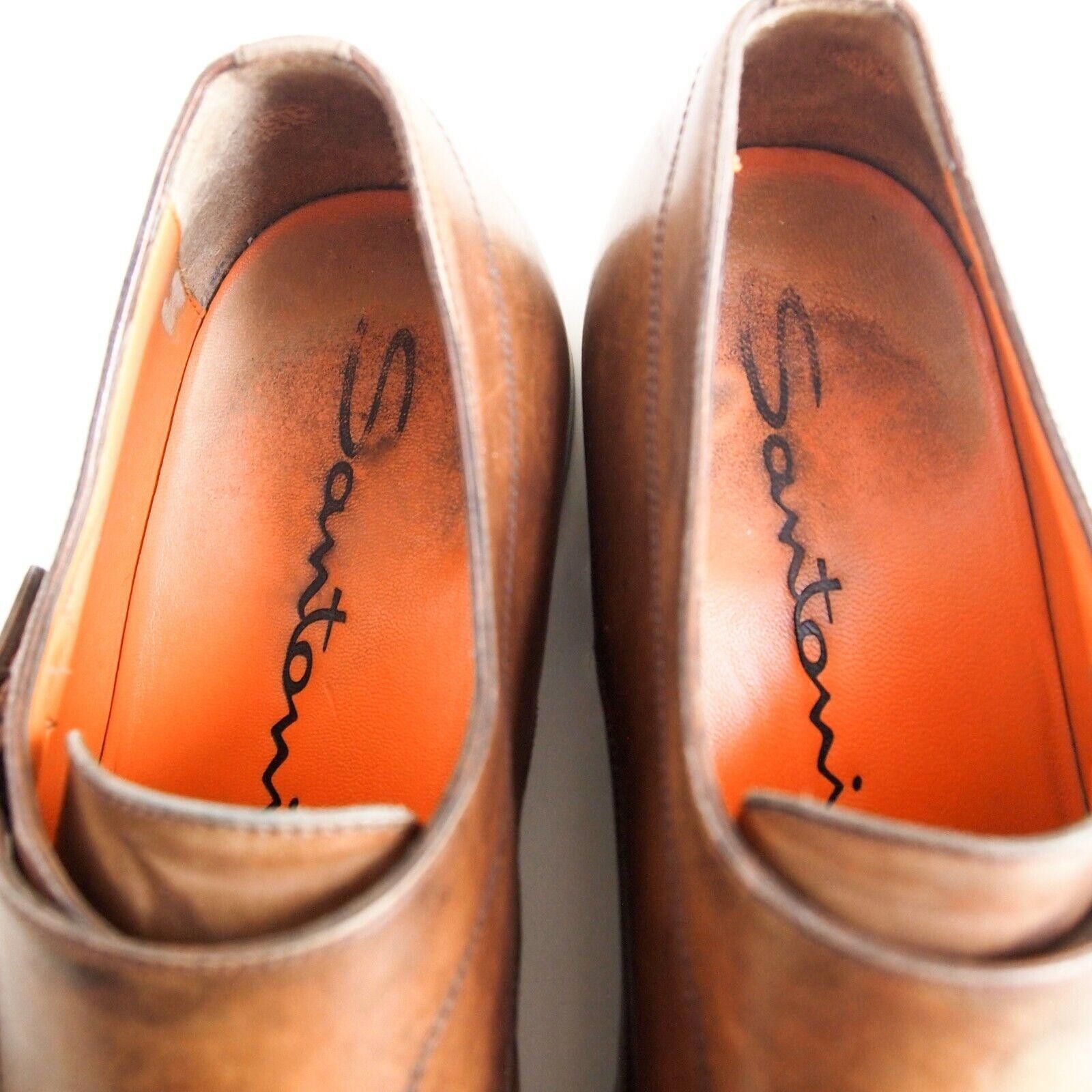 Santoni Santoni Double Monks Brown Leather US 11 E EU 44 F Size US 11 / EU 44 - 7 Thumbnail