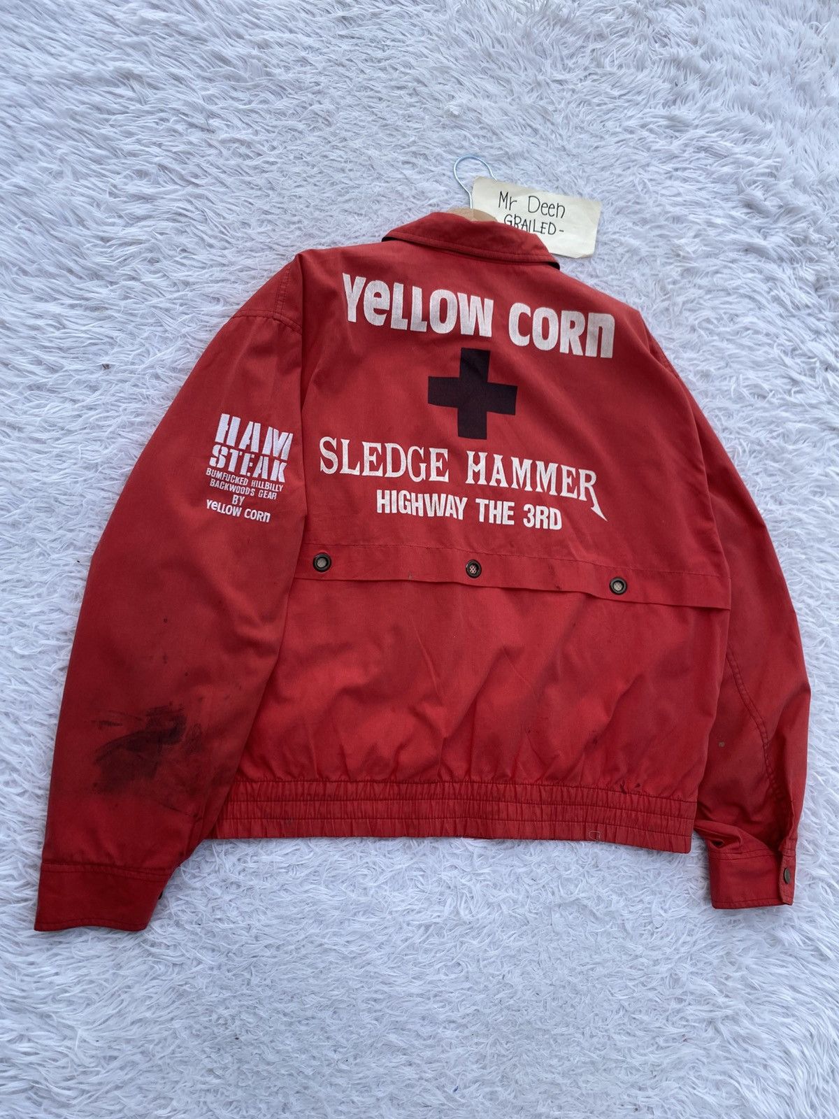 YELLOW CORN Rare Yellow Corn Sledge Hammer Sweater Size US L / EU 52-54 / 3 - 2 Thumbnail