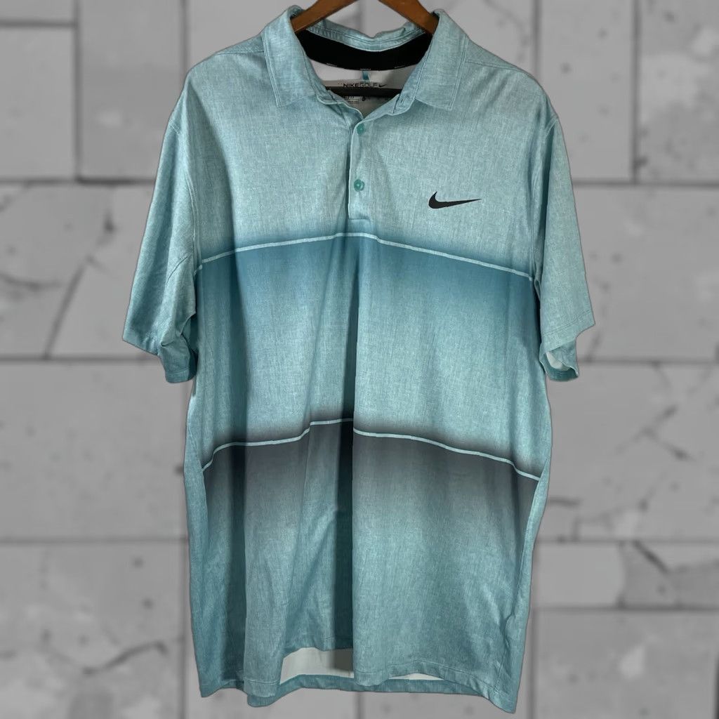 Nike Nike Golf Polo Shirt Blue Athletic Standard Fit Mens XL Size US XL / EU 56 / 4 - 1 Thumbnail