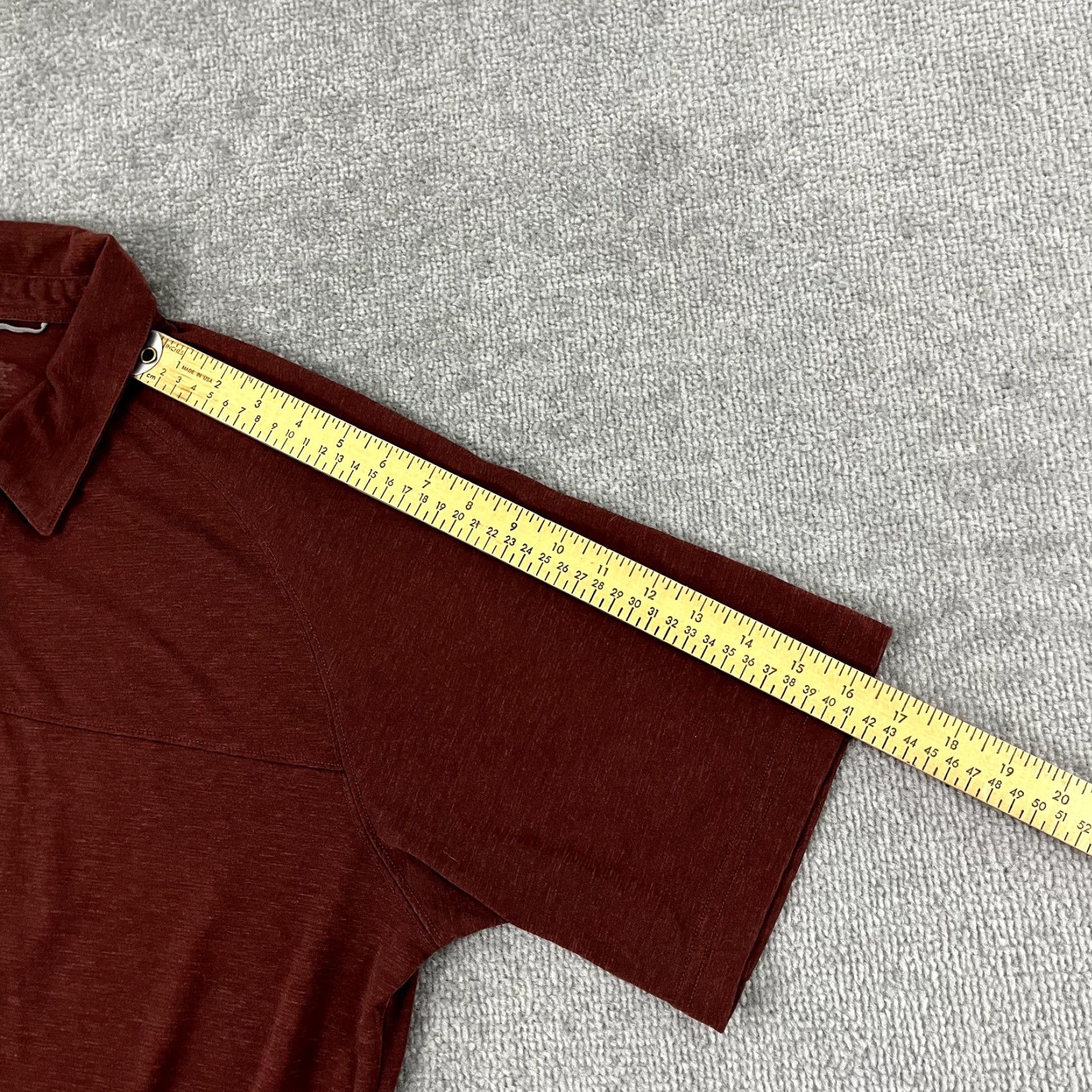Eastern Mountain Sports EASTERN MOUNTAIN SPORTS Polo Shirt Mens Large Red Wool Blend Hiking Short Sleeve Shirt Size US L / EU 52-54 / 3 - 6 Thumbnail