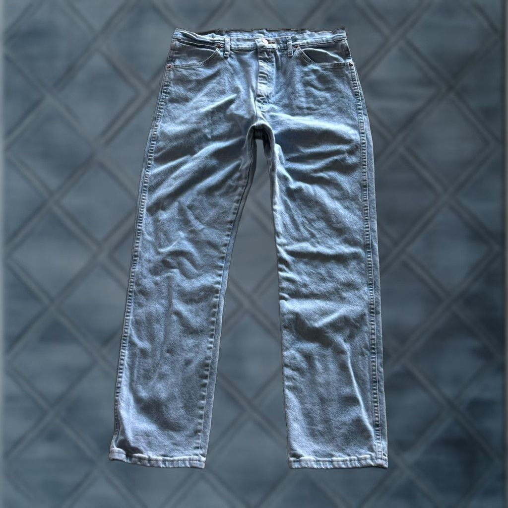 Wrangler Wrangler Jeans Men 35x32 Straight Blue Light 35 Inseam 30 ...