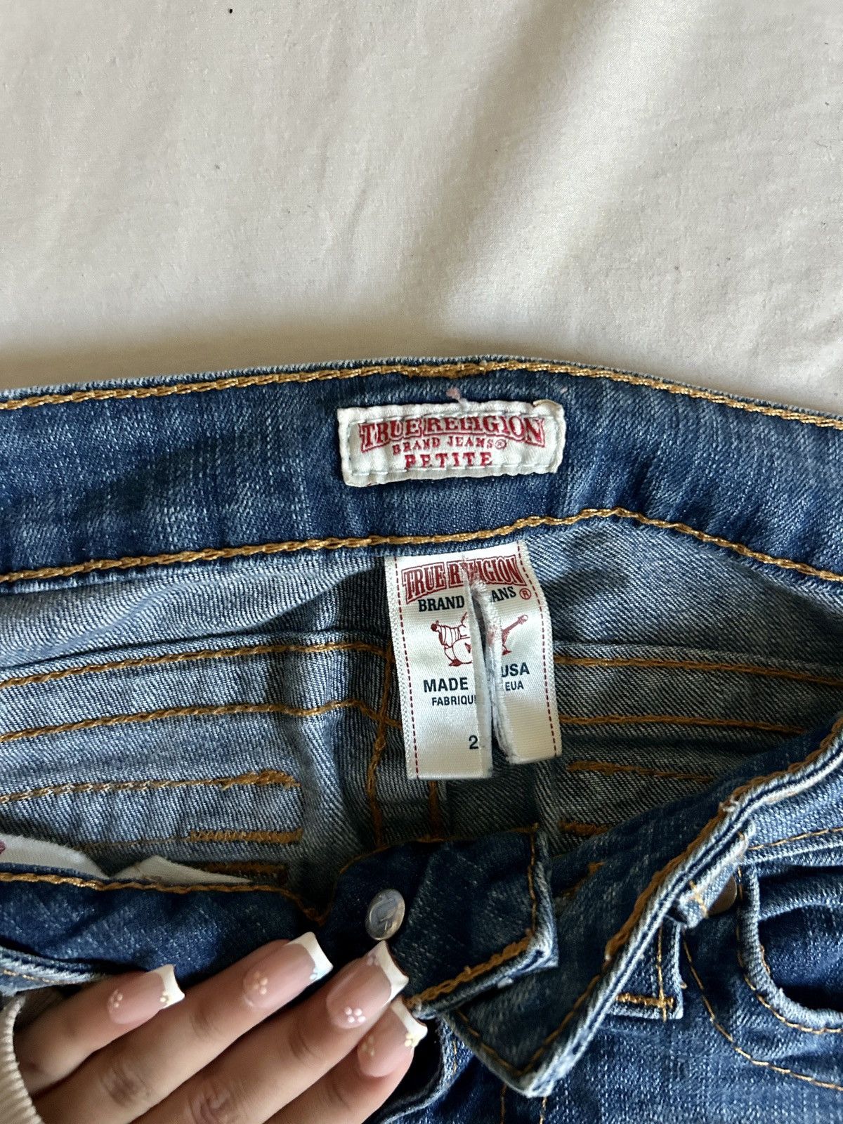 True Religion True Religion Petite Women’s Medium Wash Bootcut Denim Size 25" / US 0 / IT 36 - 3 Thumbnail