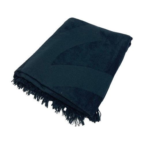 Chanel Chanel Cc Coma Mark Beach Towel Interior Blanket Cotton Women Black Size ONE SIZE - 1 Thumbnail