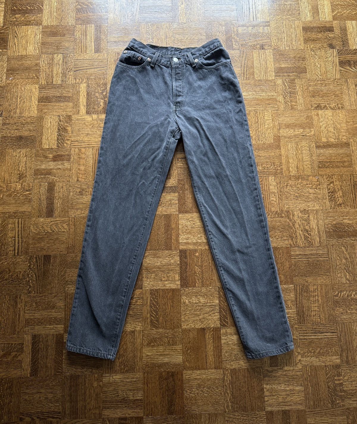Levi's Vintage 90s Levi’s Button Fly Faded Denim Jeans Size 28" / US 6 / IT 42 - 2 Thumbnail
