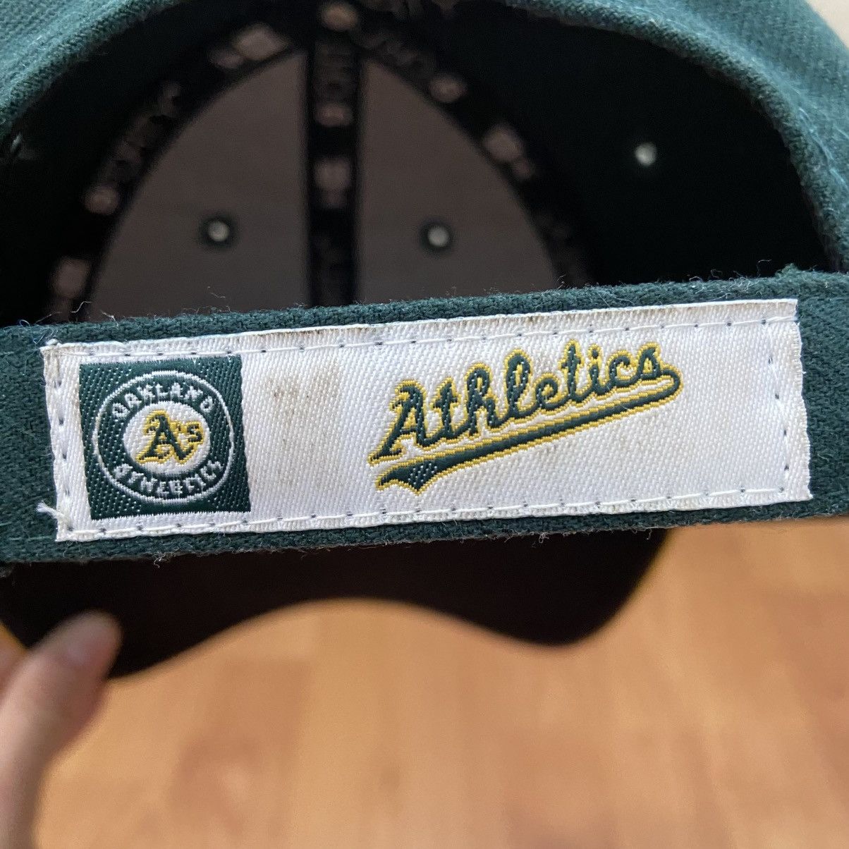 MLB × New Era New Era MLB Oakland Athletics A’s Logo Adjustable Hat Size ONE SIZE - 12 Thumbnail