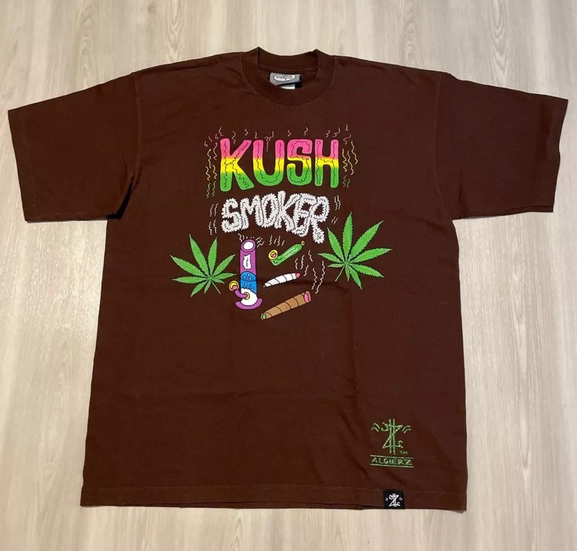 Rap Tees × Vintage Vintage Y2K Algierz Kush Smoker Raptee Mens 2XL Size US XXL / EU 58 / 5 - 2 Thumbnail