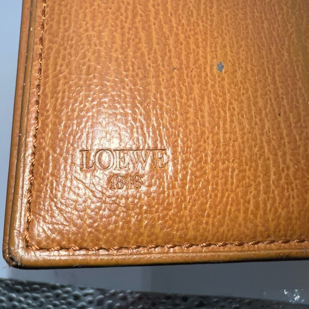 Loewe Loewe Velazquez Leather Folded Wallet Double-sided Brown Tan Size ONE SIZE - 10 Thumbnail