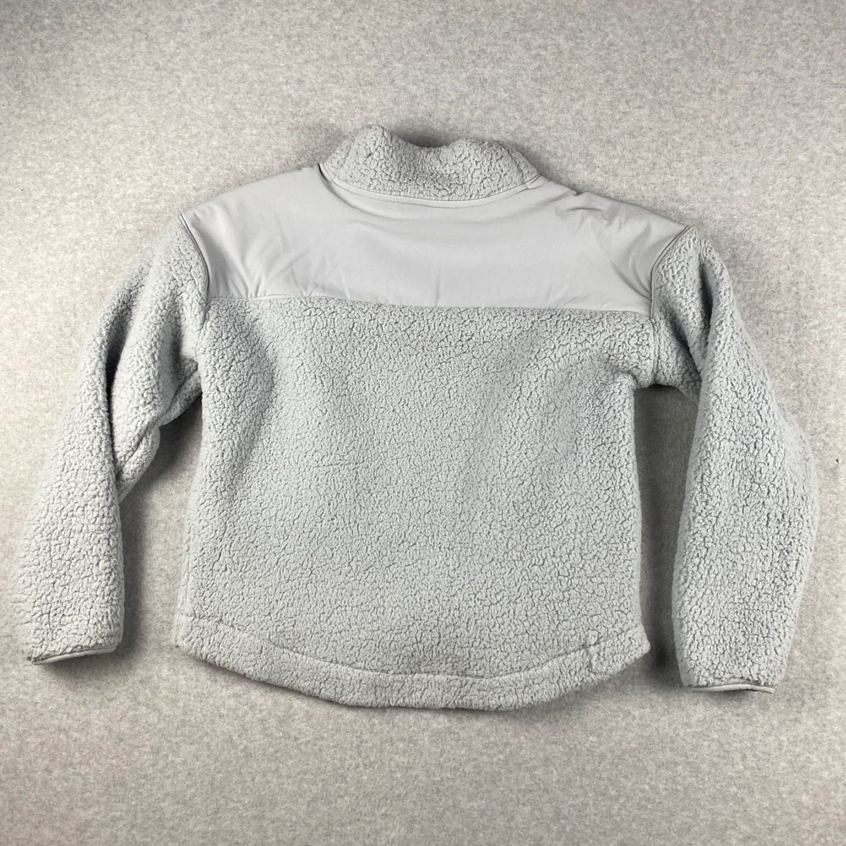 Under Armour VINTAGE? (No) Under Armour Sherpa Pullover Womens L Gray Mock Neck Sweatshirt Fleece Size L / US 10 / IT 46 - 4 Thumbnail