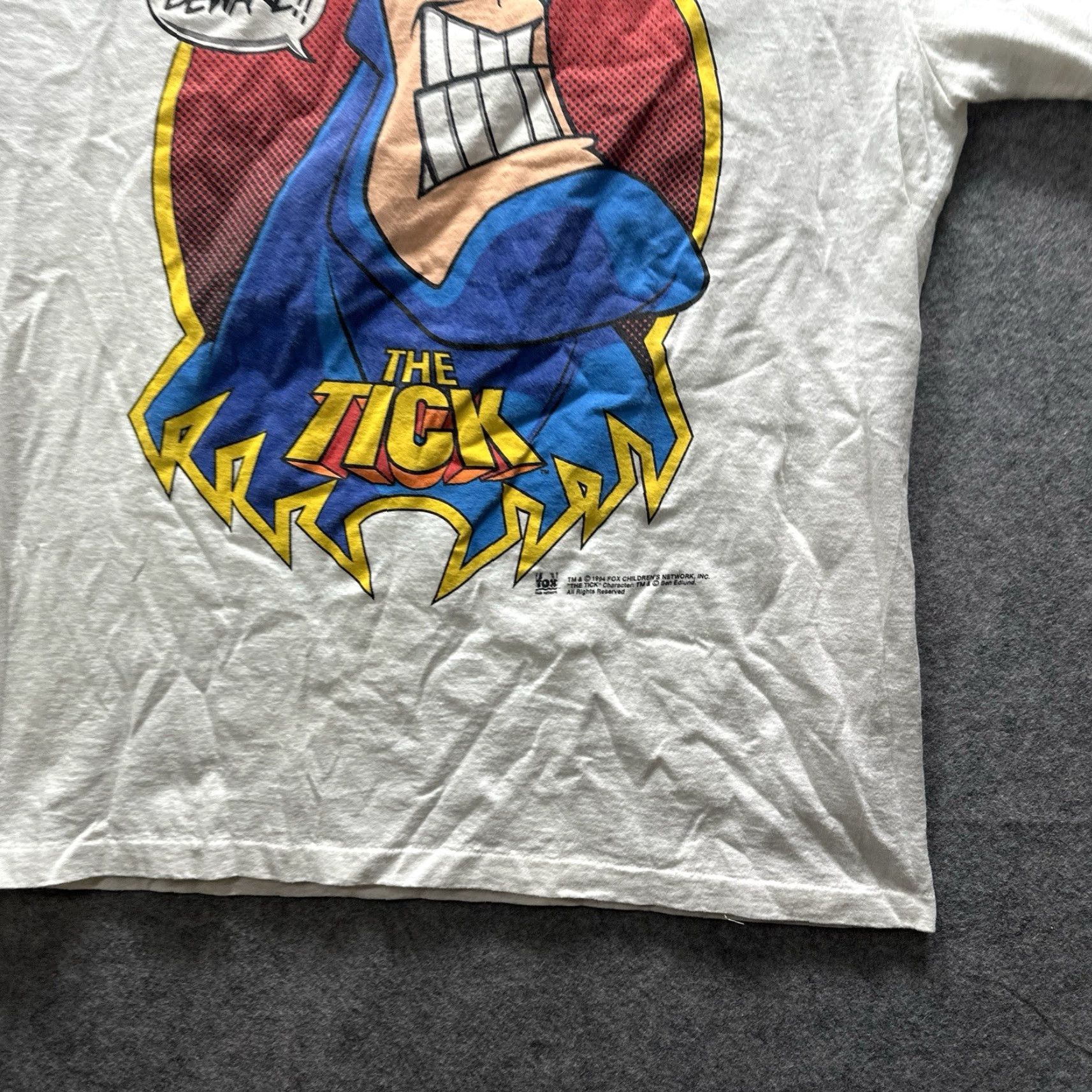 Doublet VINTAGE Changes By Together The Tick Face Graphic Evil Ways Mens L T-Shirt White Double-Sided Short Sleeve Crew Neck 2-Sided Graphic Stitch Size US L / EU 52-54 / 3 - 5 Thumbnail