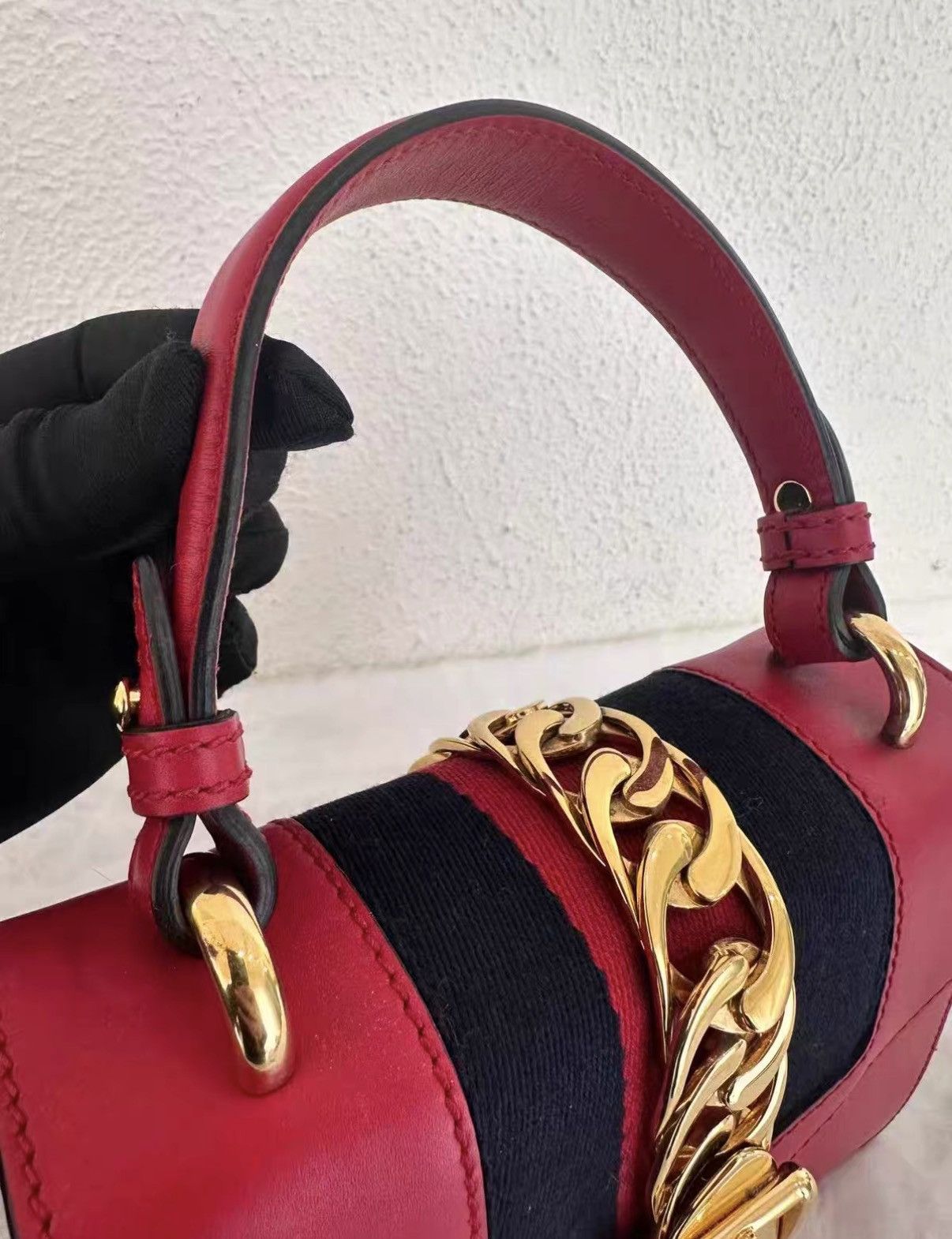 Gucci Gucci Mini Sylvie in red J38 Size ONE SIZE - 5 Thumbnail