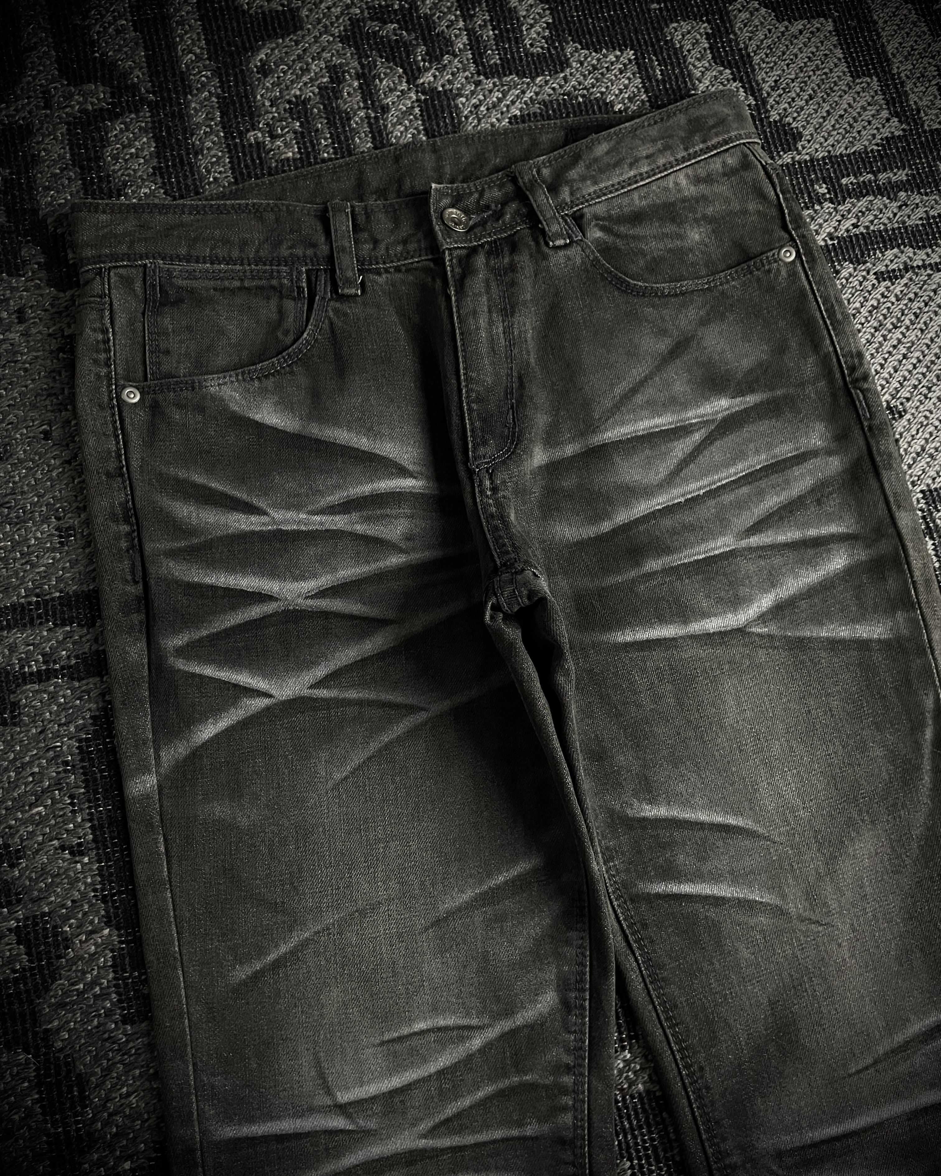 semanticdesign Semantic Design Whiskered Faded Skinny Jeans Size US 31 - 2 Thumbnail