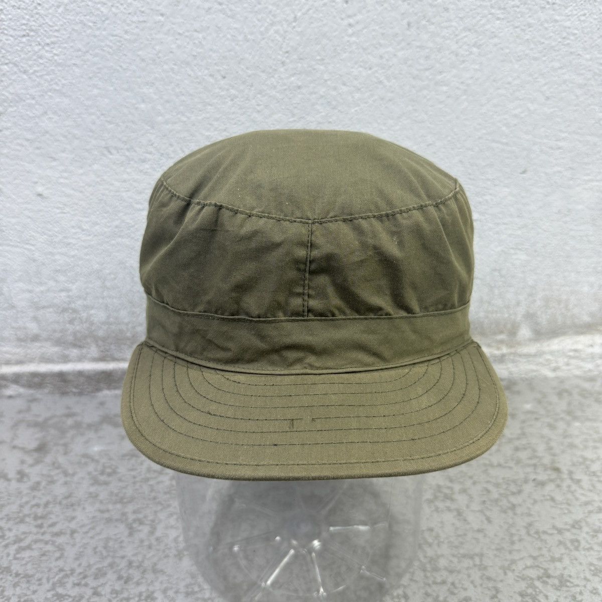 Vintage Fatigue Hat with Ear Flaps Winter Patrol Cap Size ONE SIZE - 3 Thumbnail