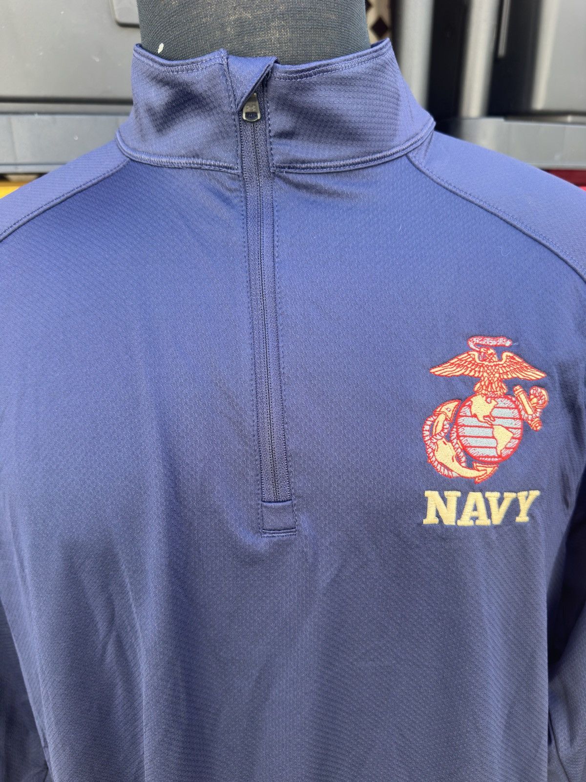 Under Armour New Men’s XL Under Armour Navy 1/4 Zip Pullover Jacket Blue Size US XL / EU 56 / 4 - 3 Thumbnail
