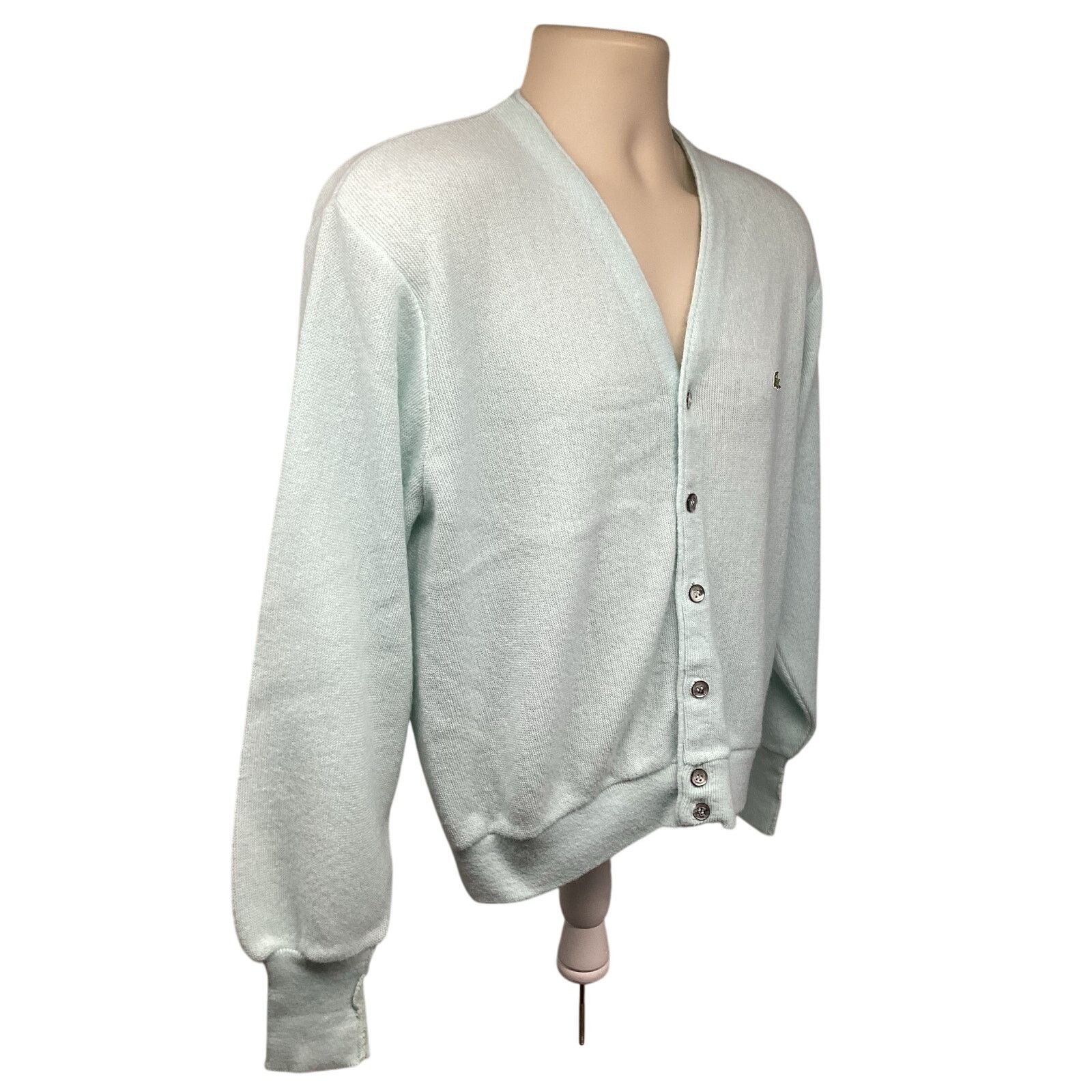 Lacoste Izod Lacoste Vintage Cardigan Sweater S Blue Made in USA Size US S / EU 44-46 / 1 - 3 Thumbnail