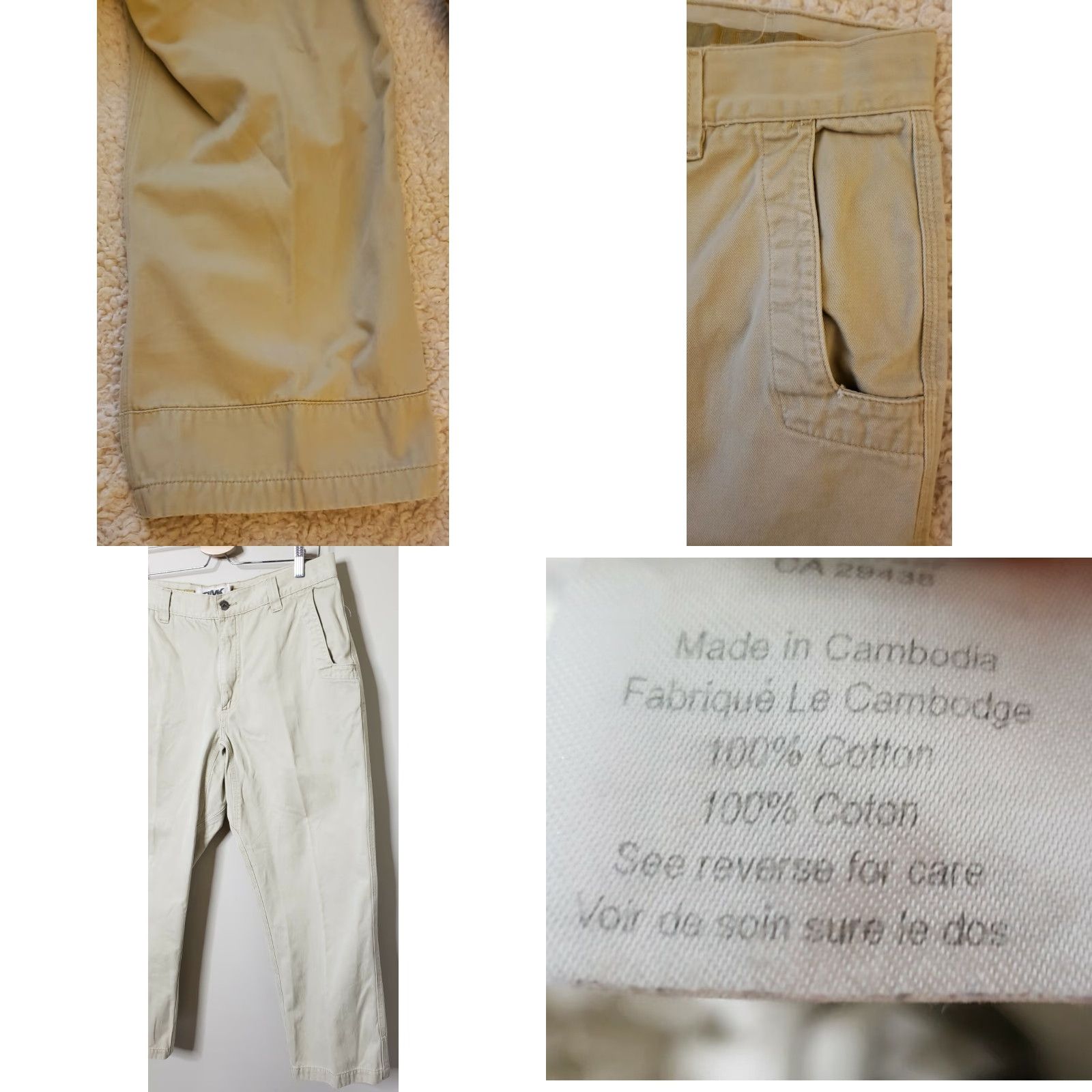 Mountain Khakis Mountain Khakis Light Tan Chino Hiking Work Casual Pants Men's 36X30 Regular Bootcut Canvas 100% Cotton Size US 36 / EU 52 - 8 Thumbnail