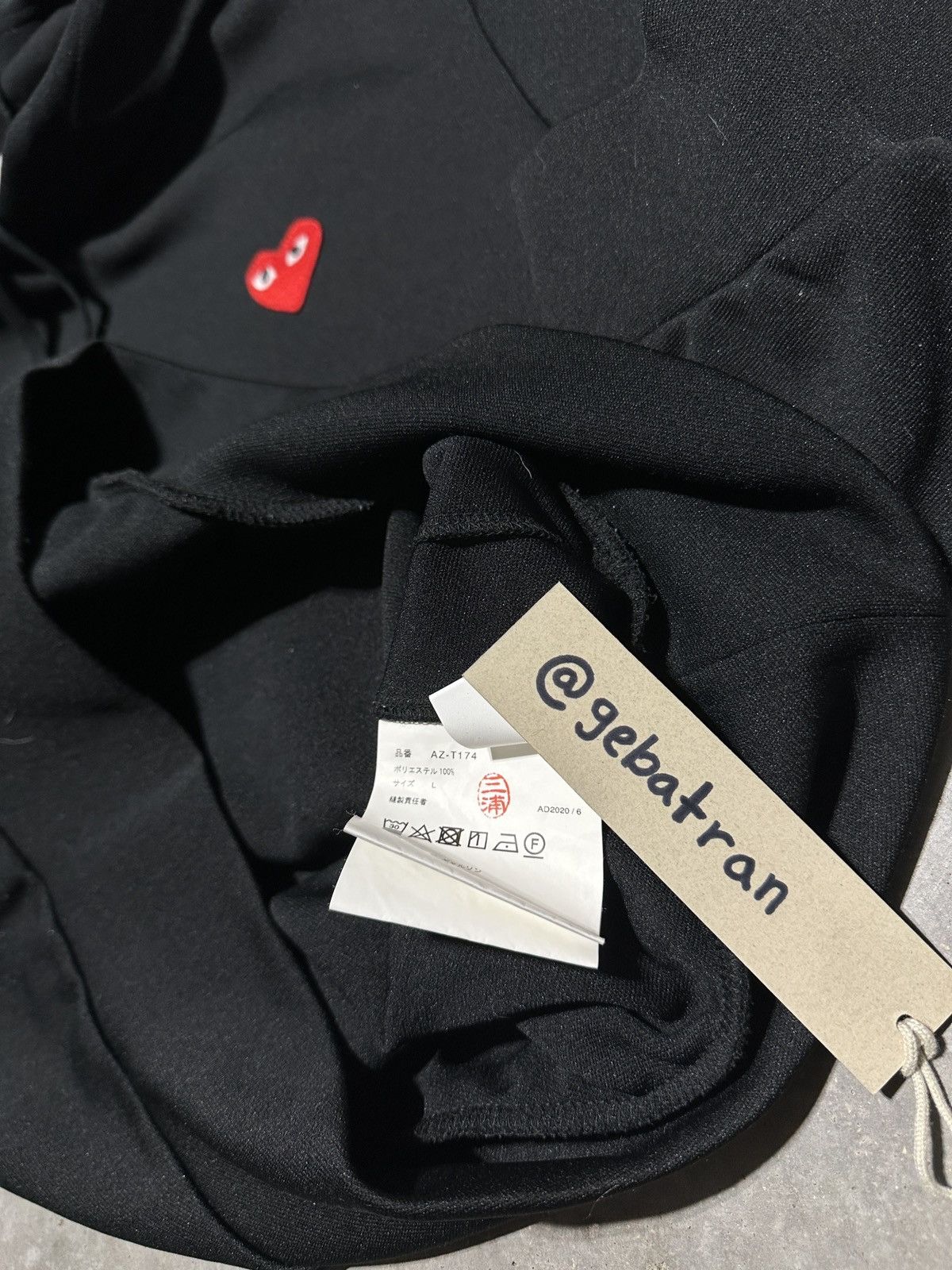 Comme des Garcons PLAY Comme Des Garçons Play Hoodie Black Large Size US L / EU 52-54 / 3 - 5 Thumbnail