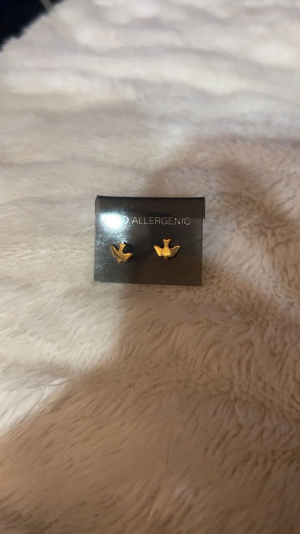 The Unbranded Brand Women's Unbranded Dove Stud Earrings One Size Gold Size ONE SIZE - 2 Thumbnail