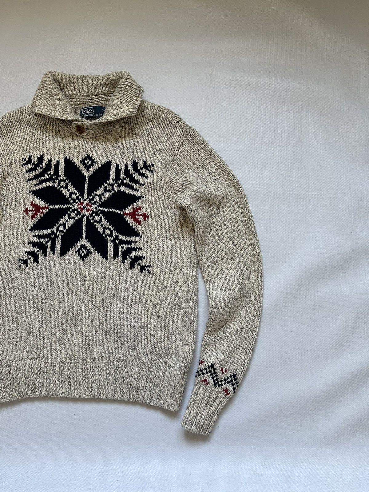 Polo Ralph Lauren VTG Polo Ralph Lauren Hand Knit Wool Silk Turtleneck Sweater Size US S / EU 44-46 / 1 - 2 Thumbnail