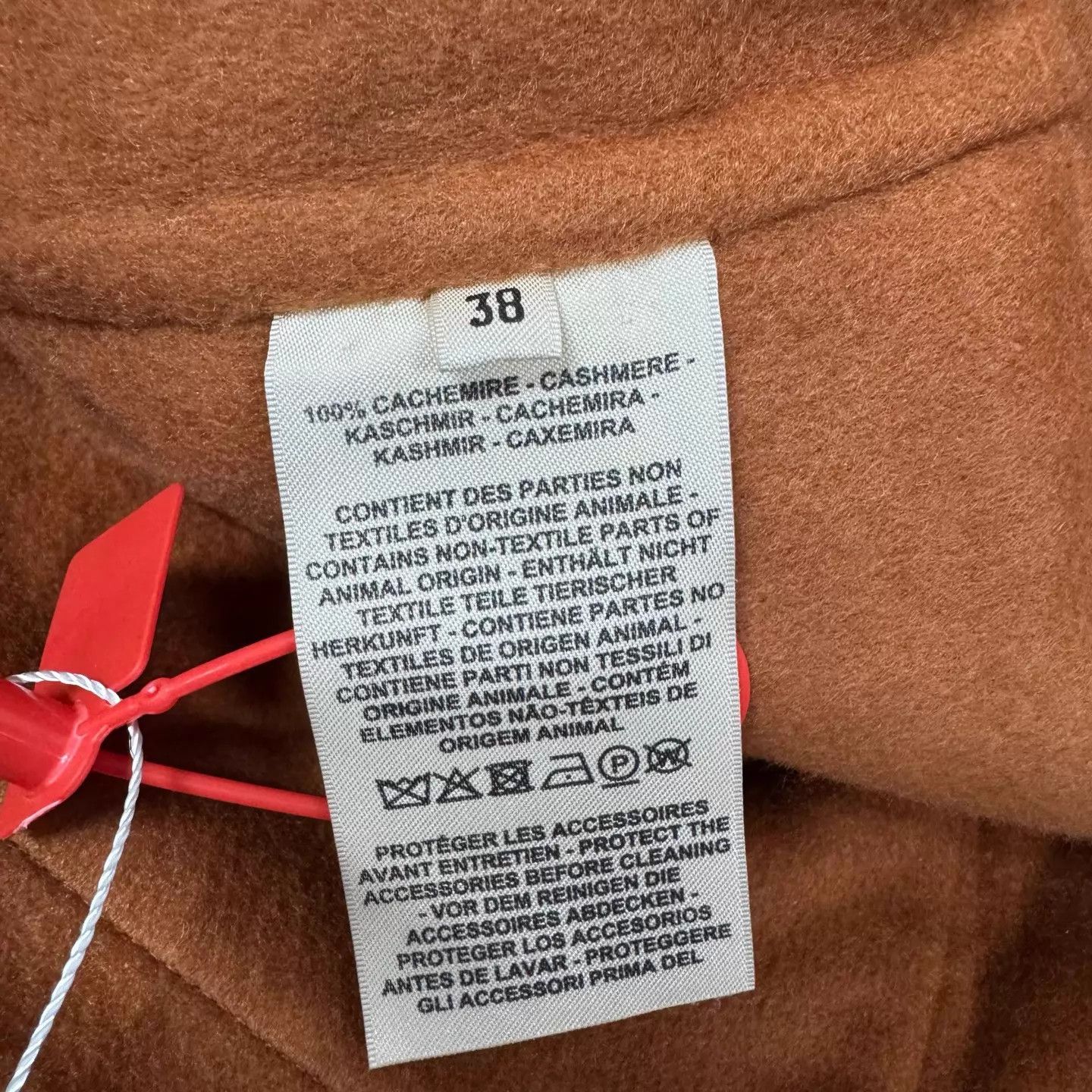 Hermes Hermes Cognac crew short cashmere coat 38 NWT Size S / US 4 / IT 40 - 7 Thumbnail