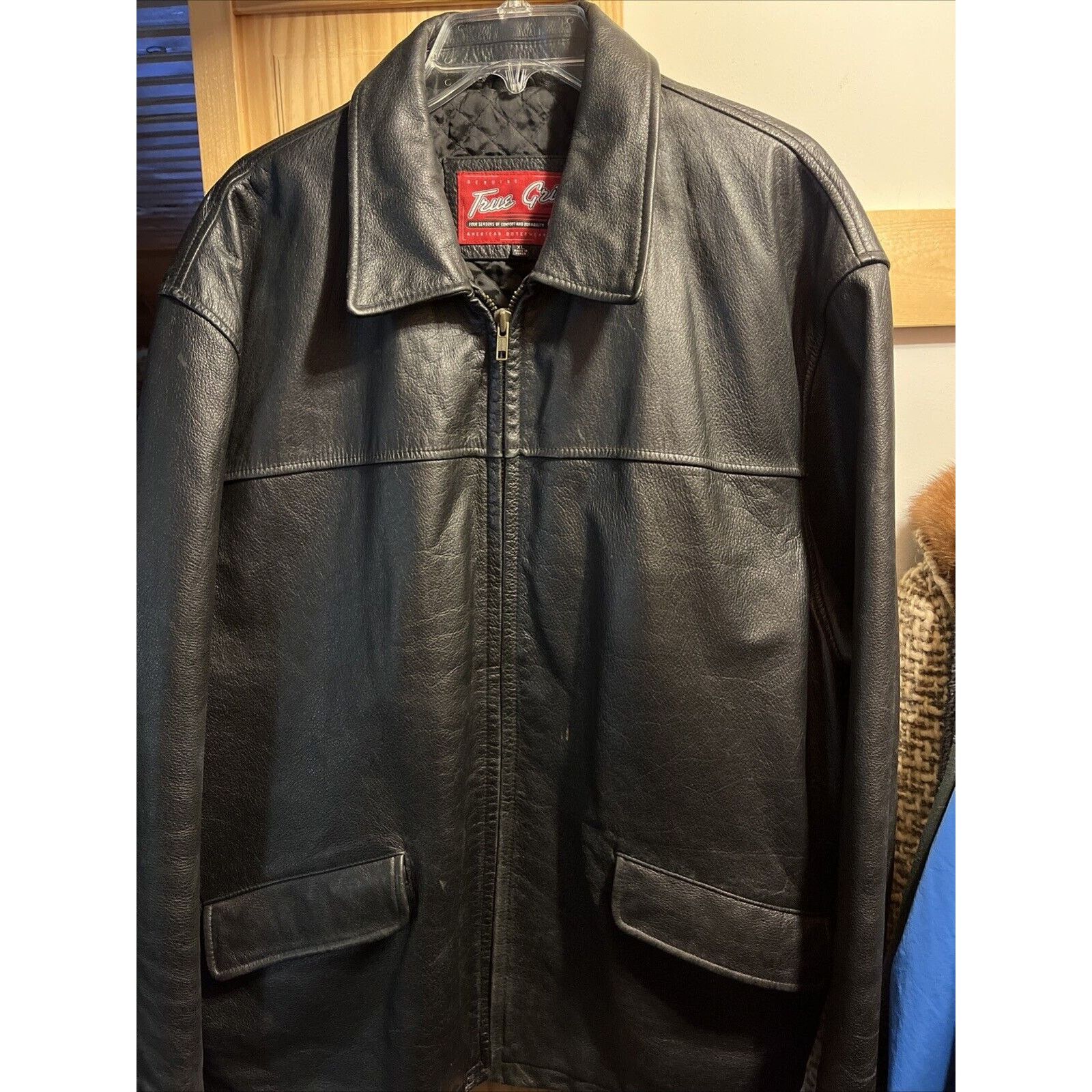 True Grit True Grit Vintage Men’s XL Leather Jacket Black LS Zip Y2K Size US XL / EU 56 / 4 - 2 Thumbnail