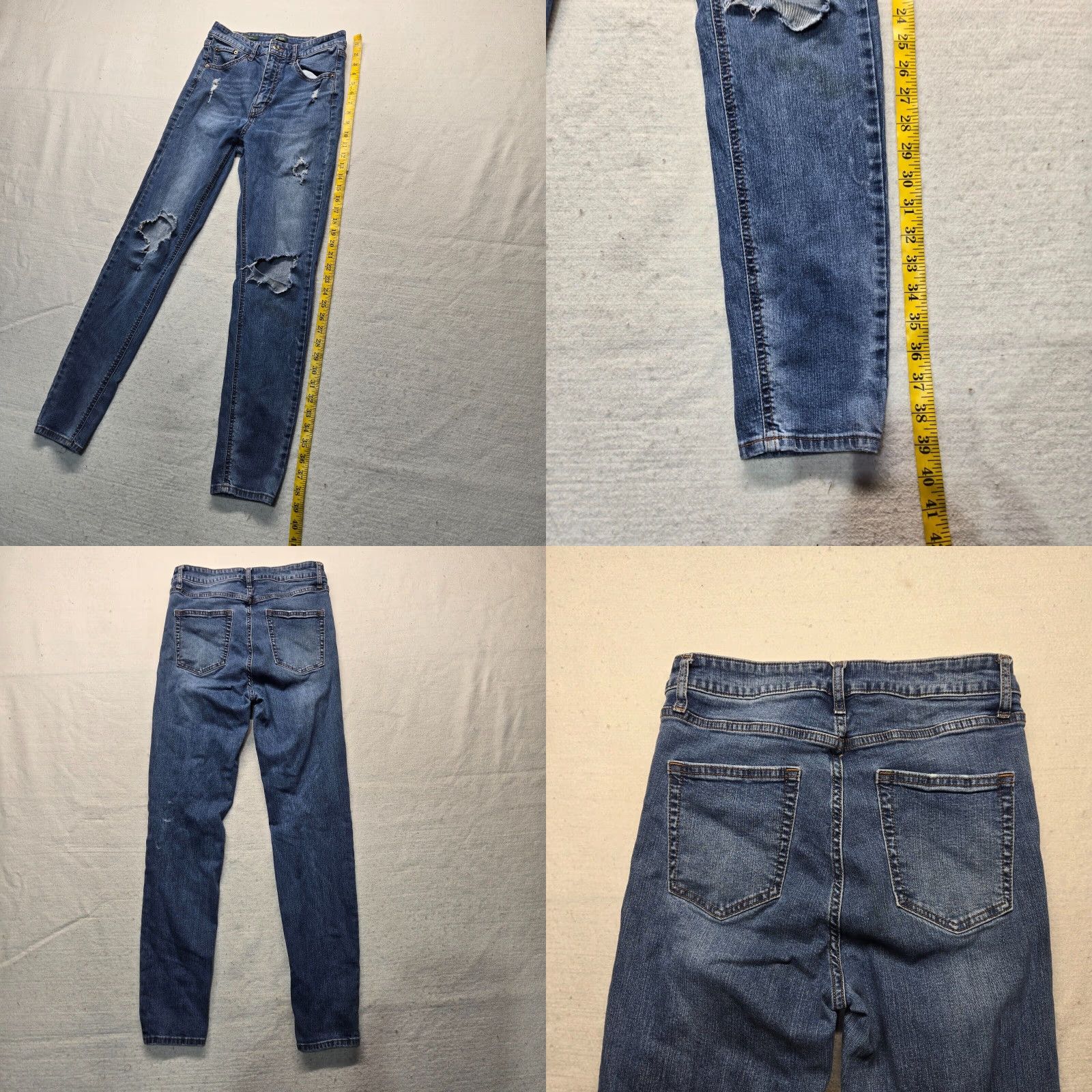Vintage WILD FABLE Highest Rise Skinny Blue Jeans Denim Pants Adult Women's Size 10 Size 32" / US 10 / IT 46 - 8 Thumbnail