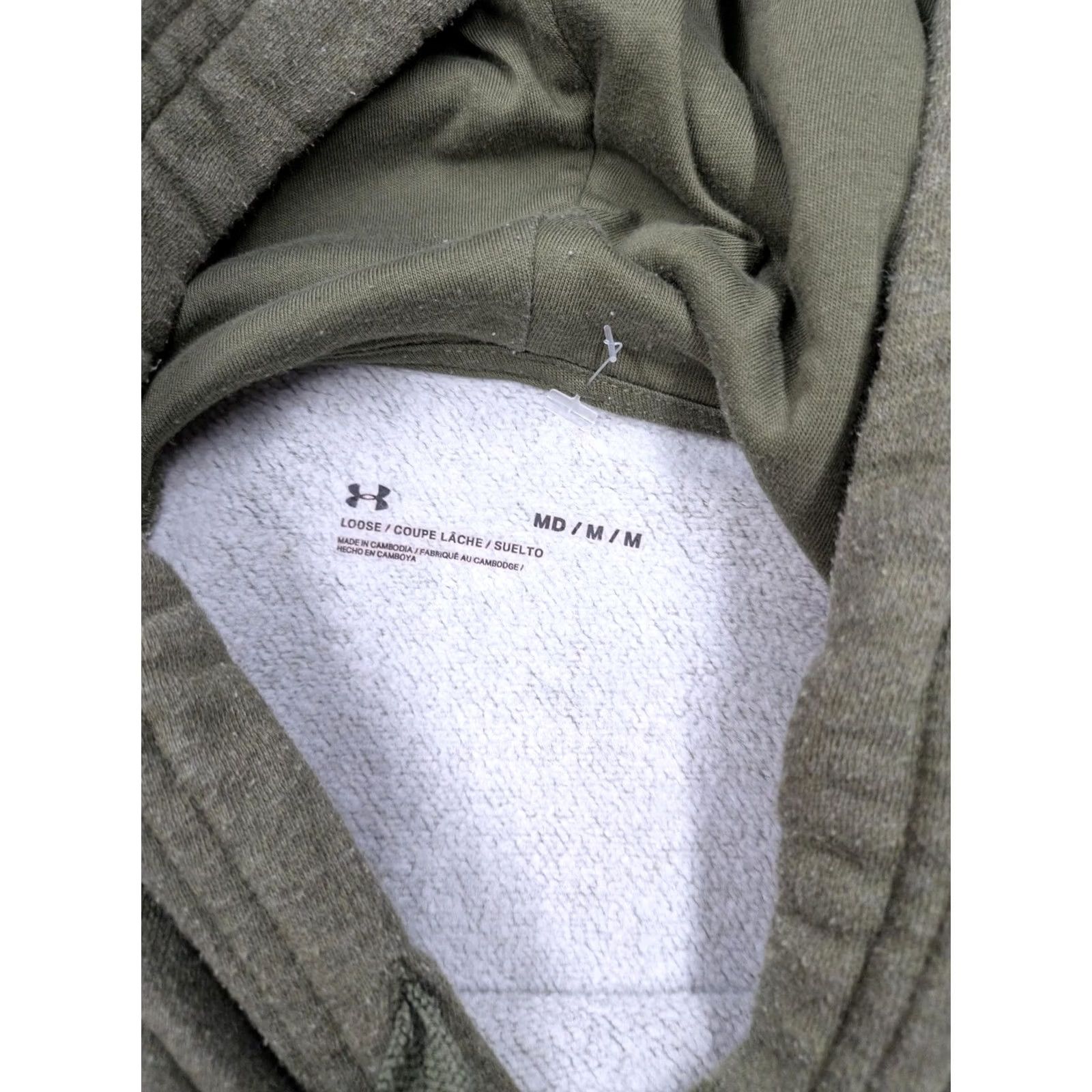 Under Armour Under Armour Hoodie Mens Medium Green Fleece Pullover Chest Logo Size US M / EU 48-50 / 2 - 3 Thumbnail