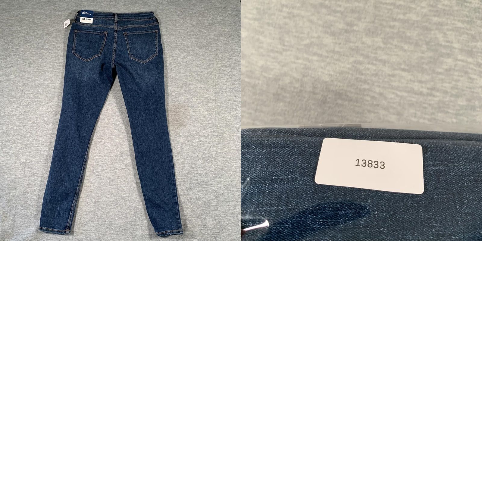Old Navy Old Navy Jeans Womens 8 Blue Rockstar Super Skinny Mid Rise Distressed Stretch Denim Size 30" / US 8 / IT 44 - 9 Thumbnail