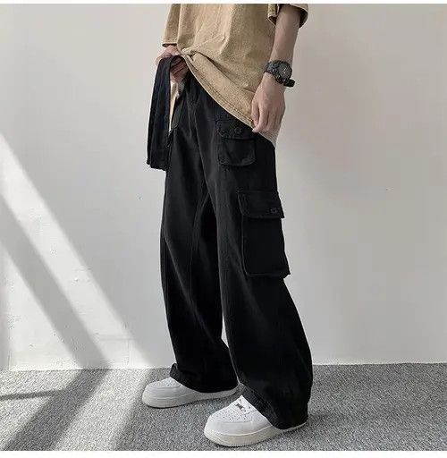 VIBE Cargo Baggy Black Pants Size US 32 / EU 48 - 4 Thumbnail