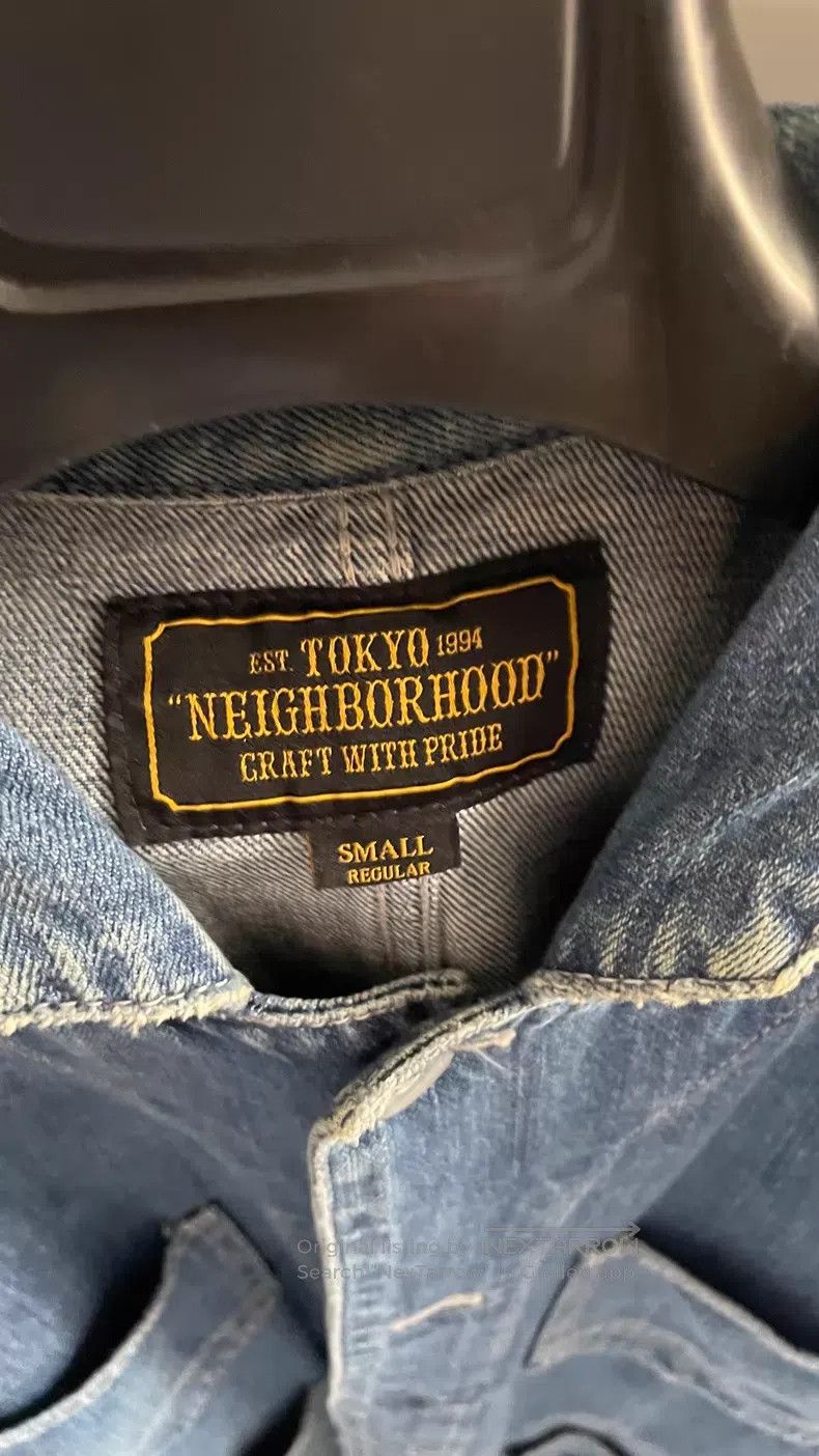 Neighborhood Neighborhood Washed Denim Work Jacket Barn Denim Jacket Size US S / EU 44-46 / 1 - 3 Thumbnail