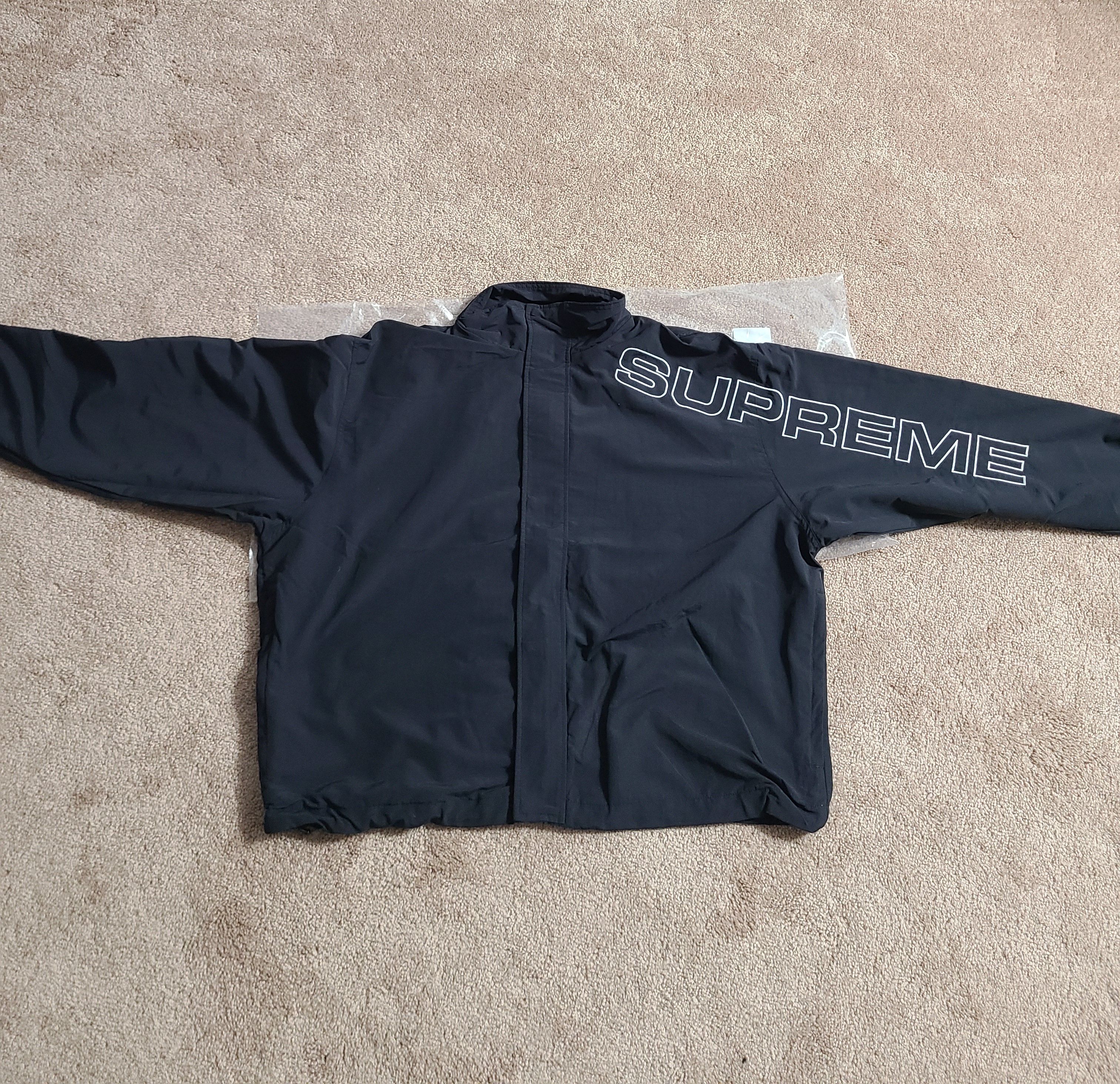Supreme Spellout Embroidered Track Jacket   Grailed